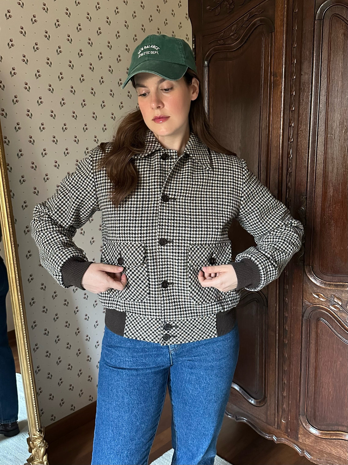 Reversible Wool & Cotton Puffer Jacket