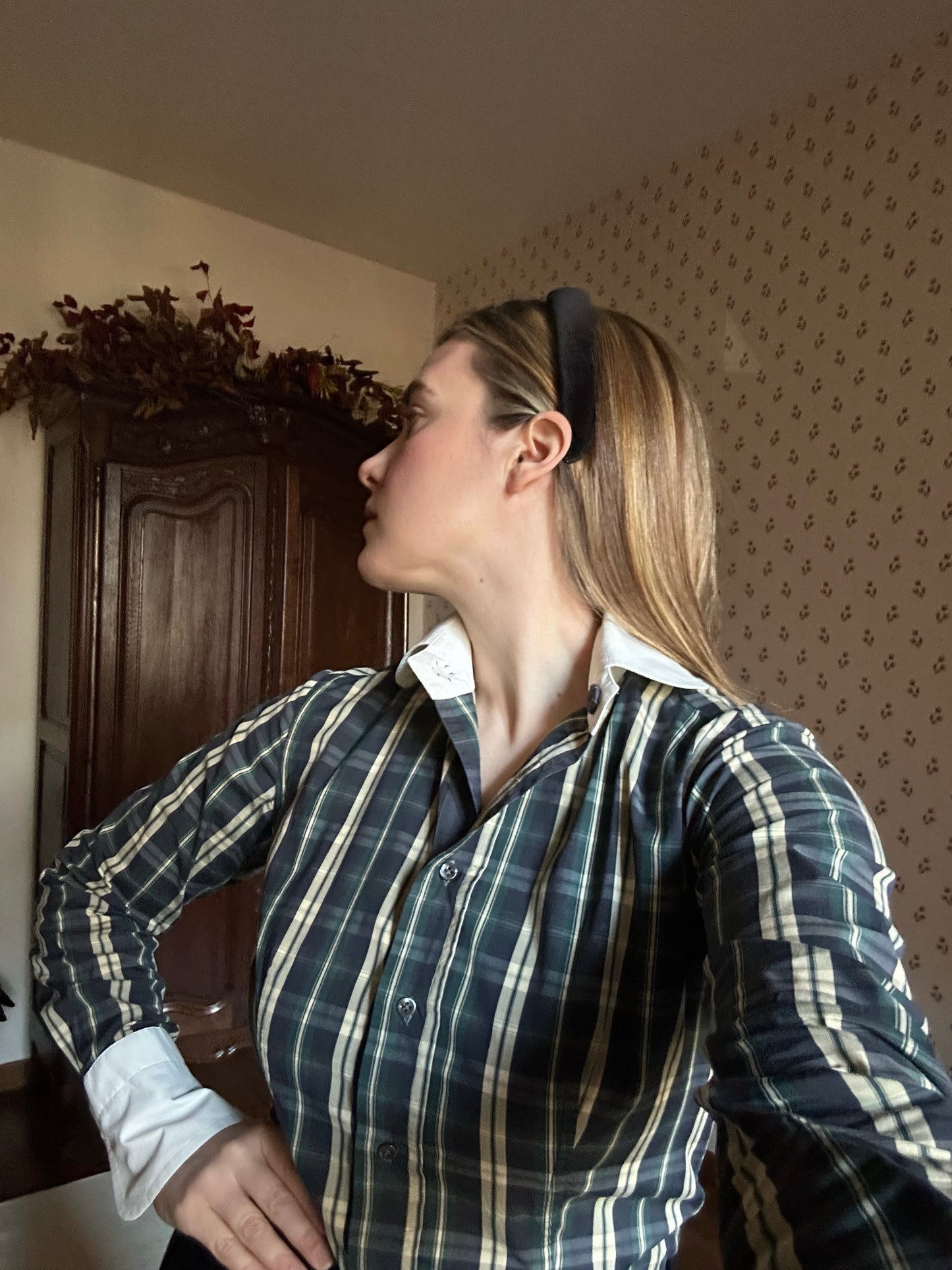 Romantic Green & Blue Tartan Shirt