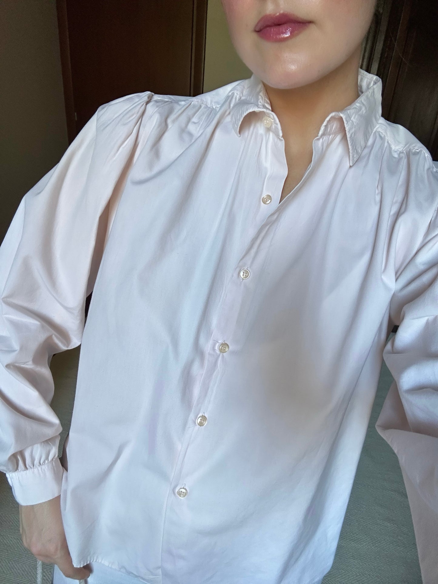 Baby Pink Cotton Shirt