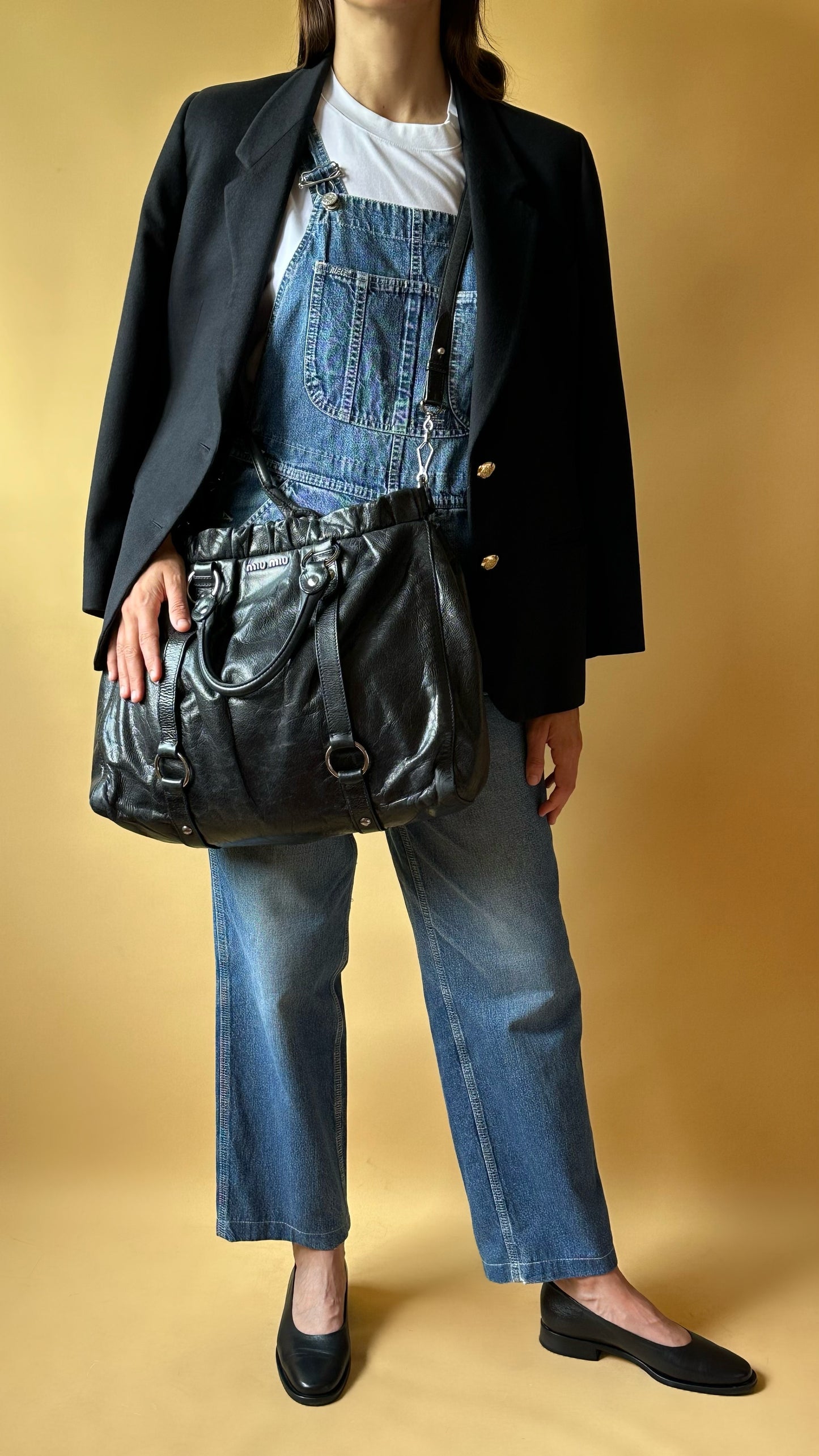 Vintage 100% Cashmere Black Blazer