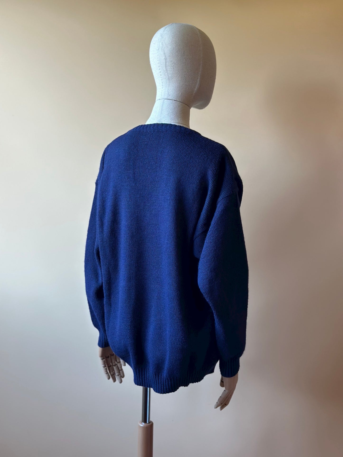 Vintage Blue Woolen Sweater