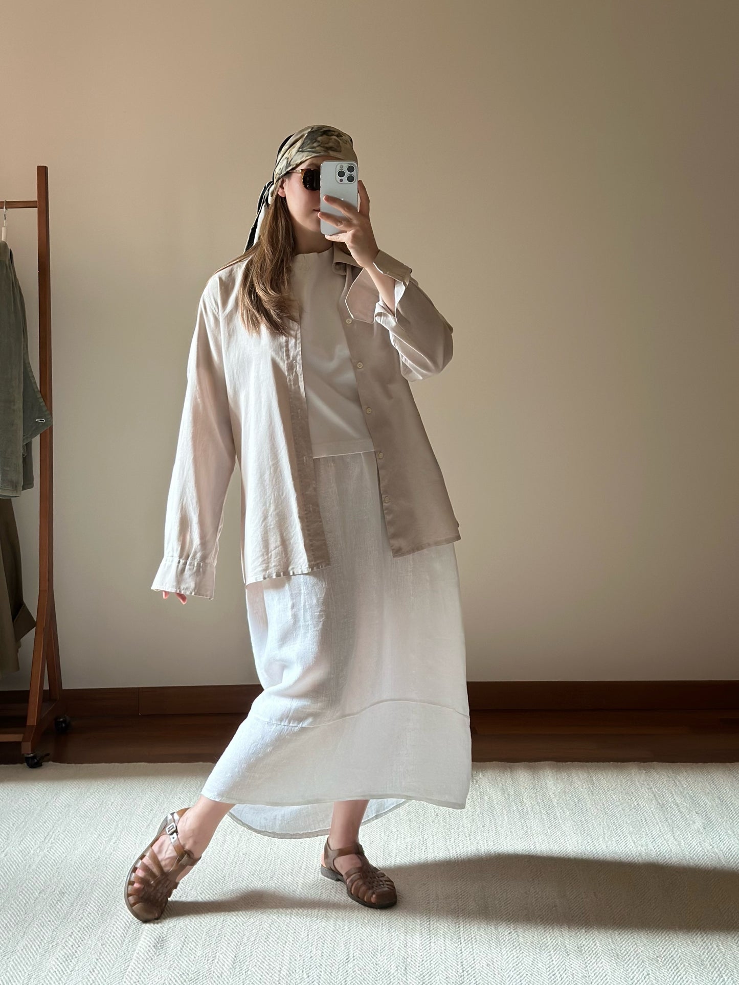 Light Beige Cotton Shirt