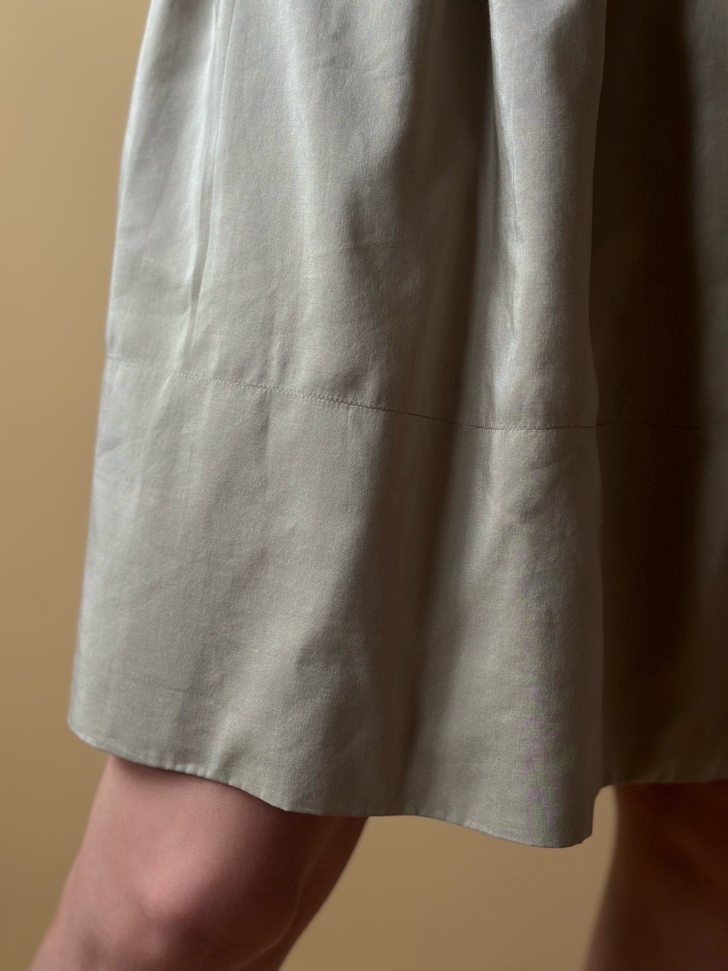 Vintage Miu Miu Taupe Circle Skirt