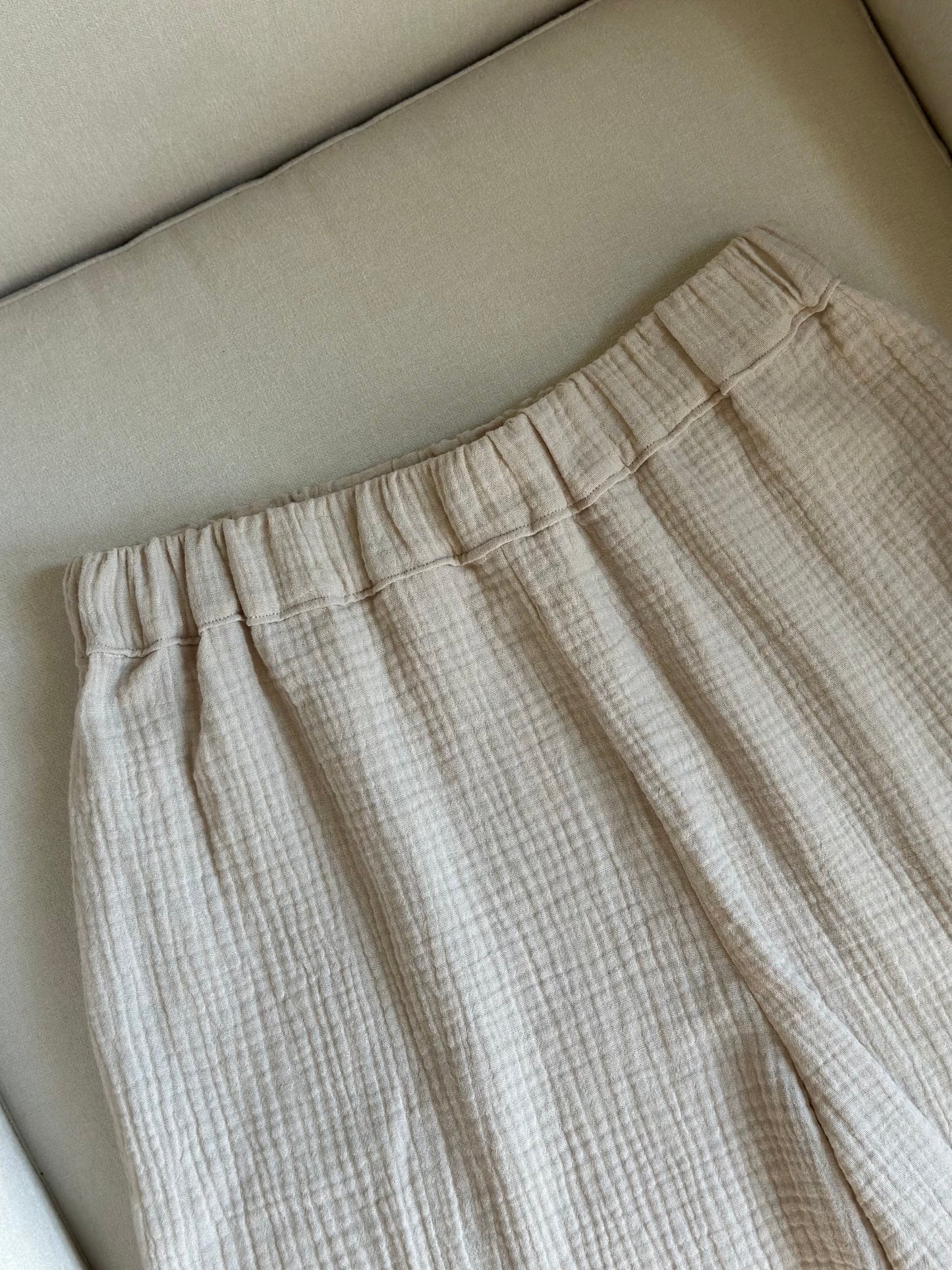 Muslin & Lace Shorts