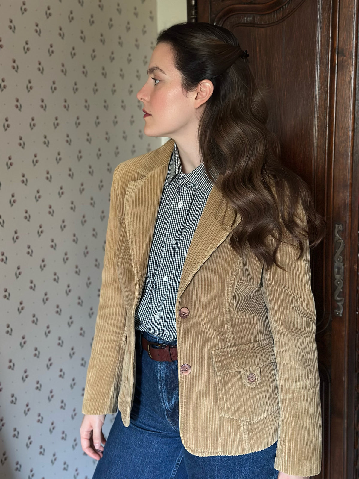 Camel Corduroy Blazer