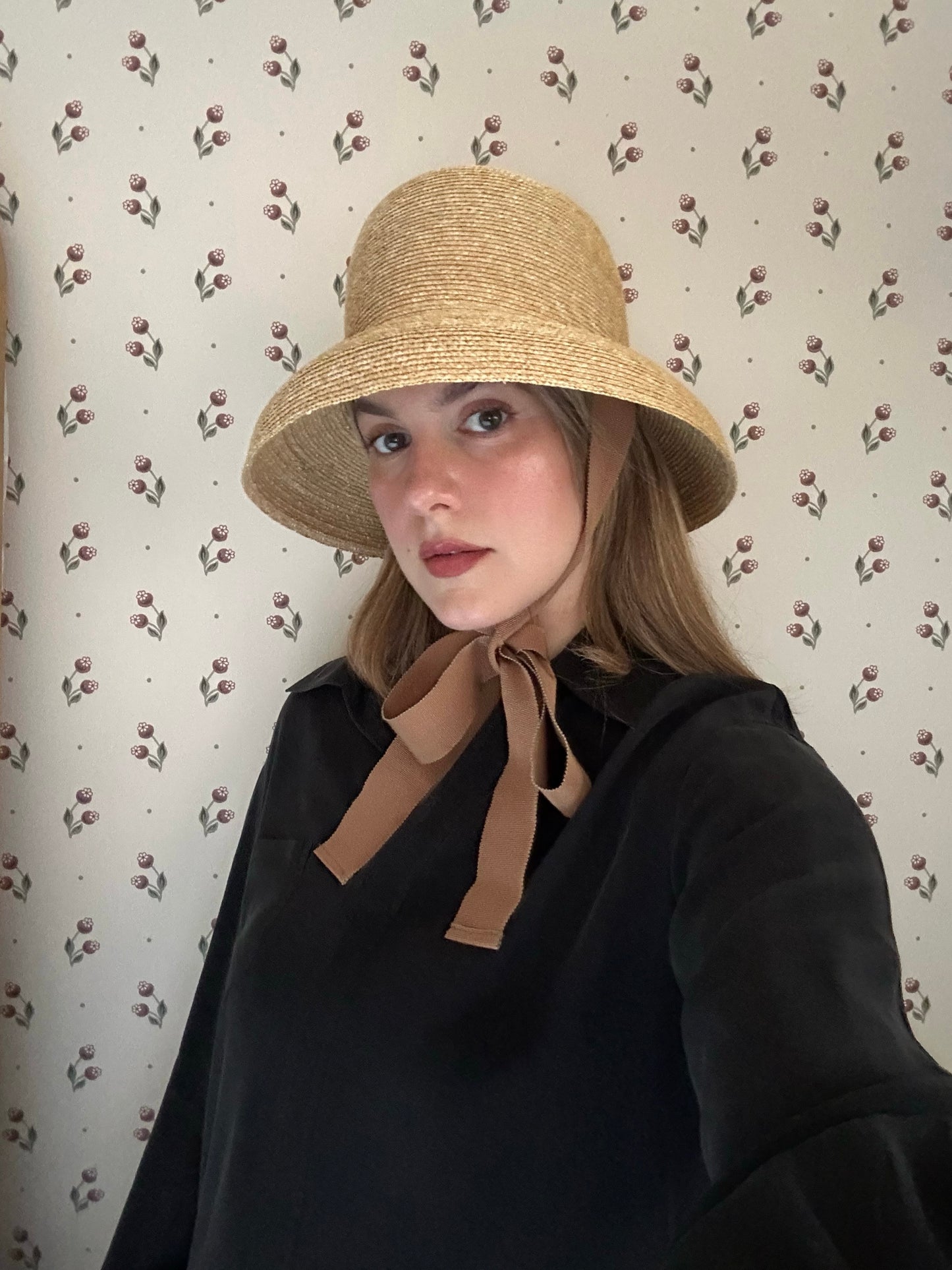 Romantic Straw Hat With Ribbons