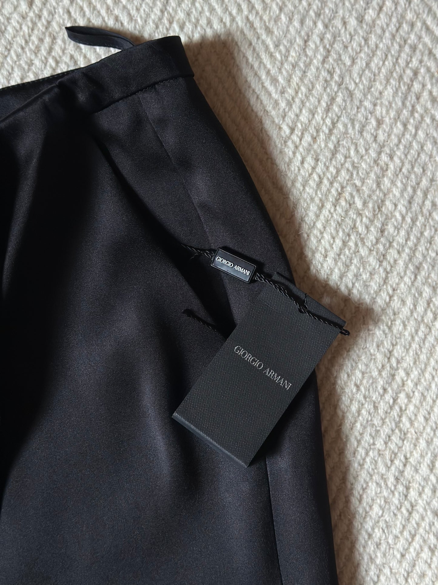 Giorgio Armani Black SatinTrousers