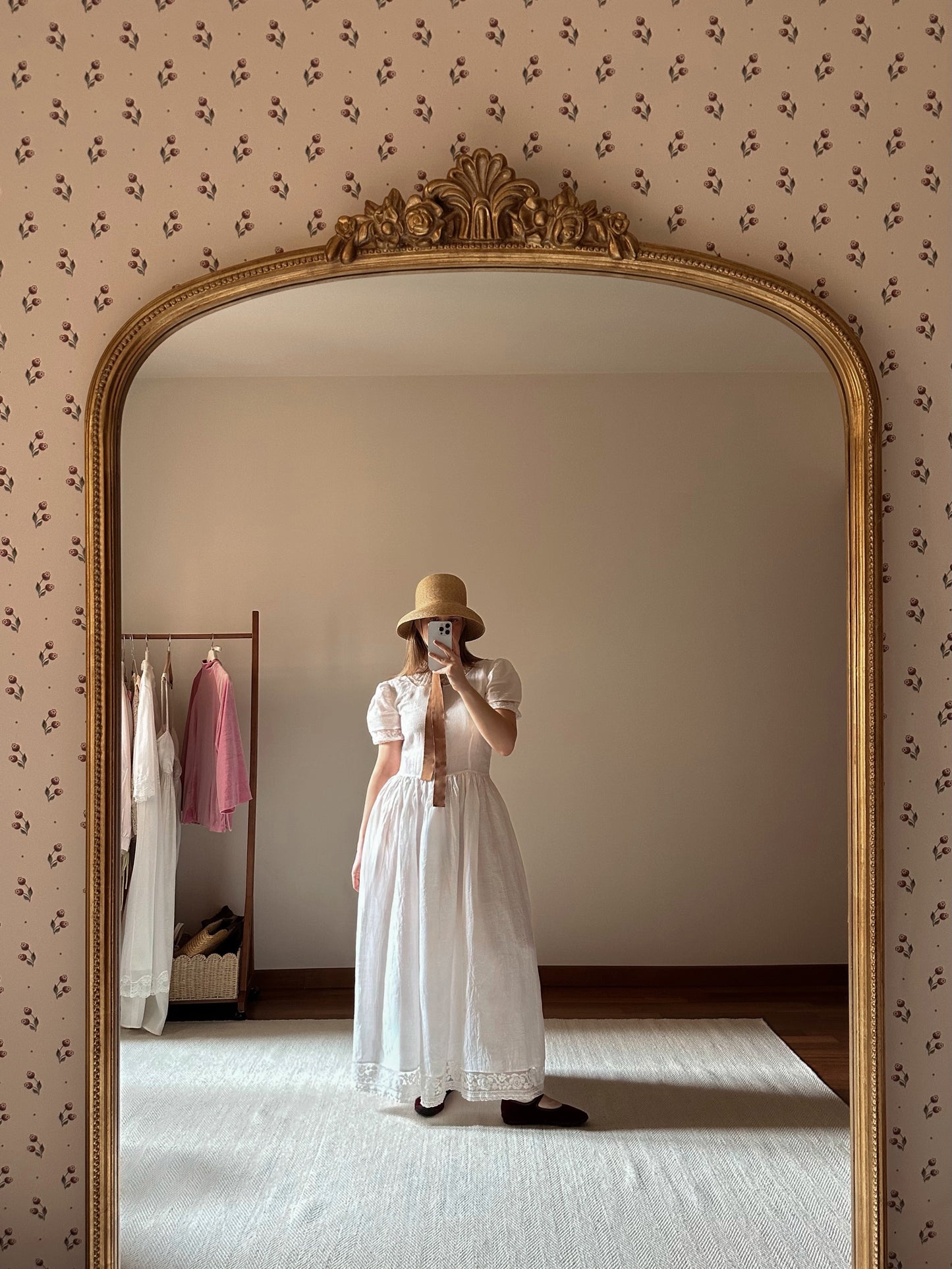 Long White Cotton Dress