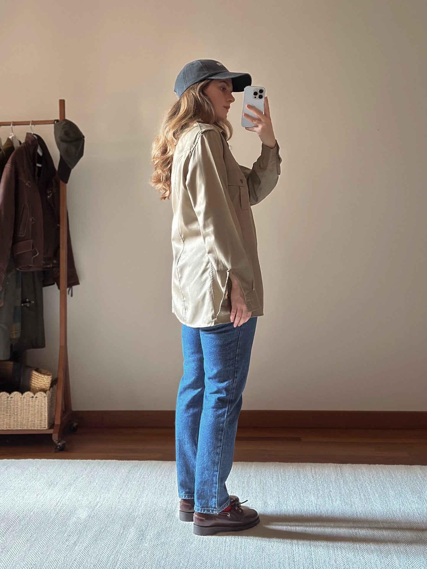 Khaki Cotton Military Shirt/Jacket