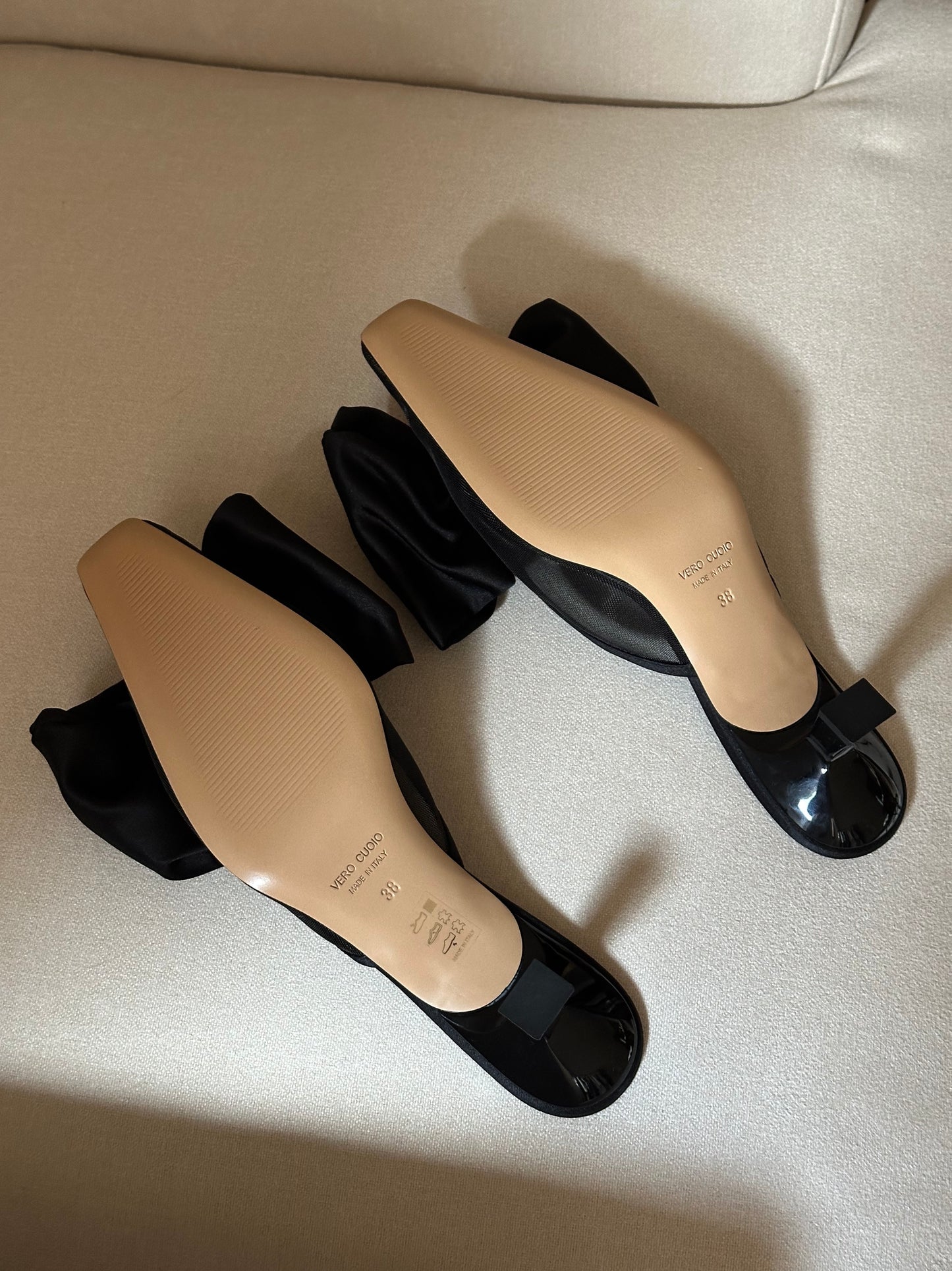 Black Bow Mules by Aylin Koenig