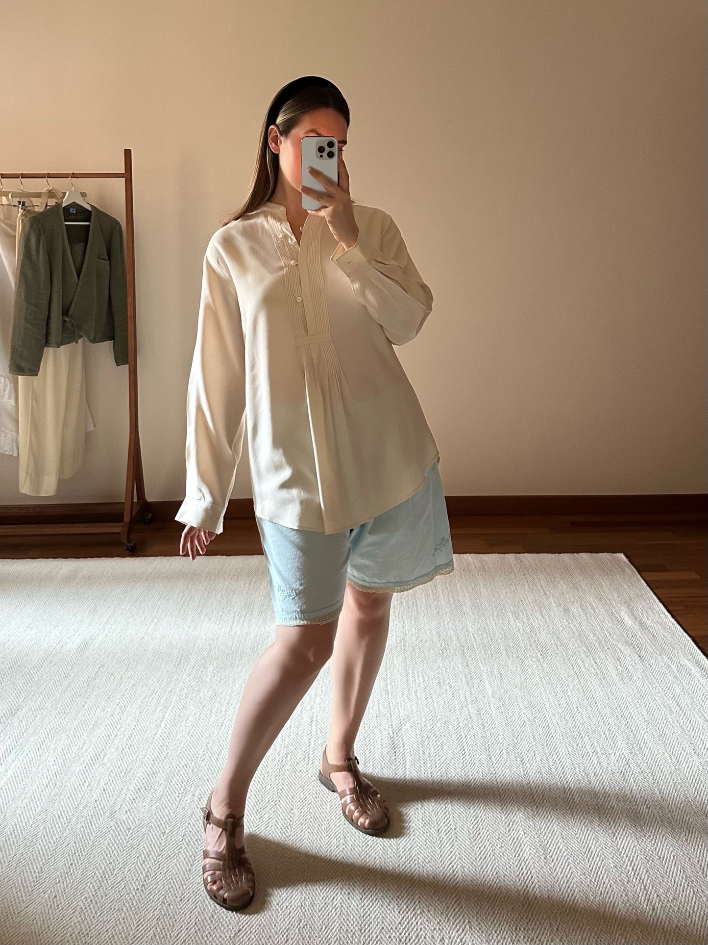 Pure Cotton Baby Blue Shorts