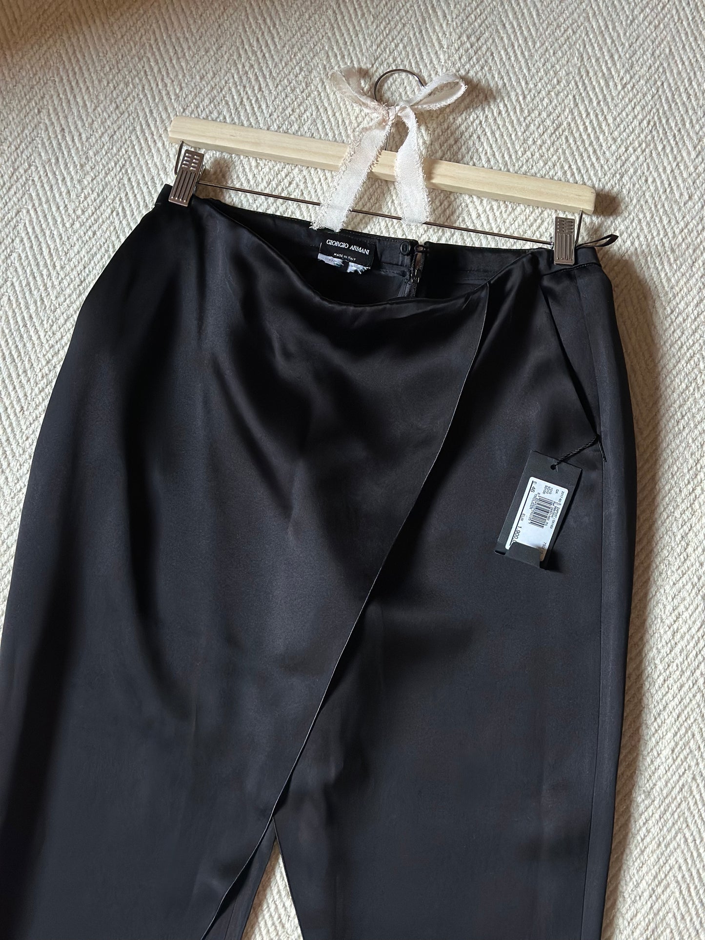 Giorgio Armani Black SatinTrousers