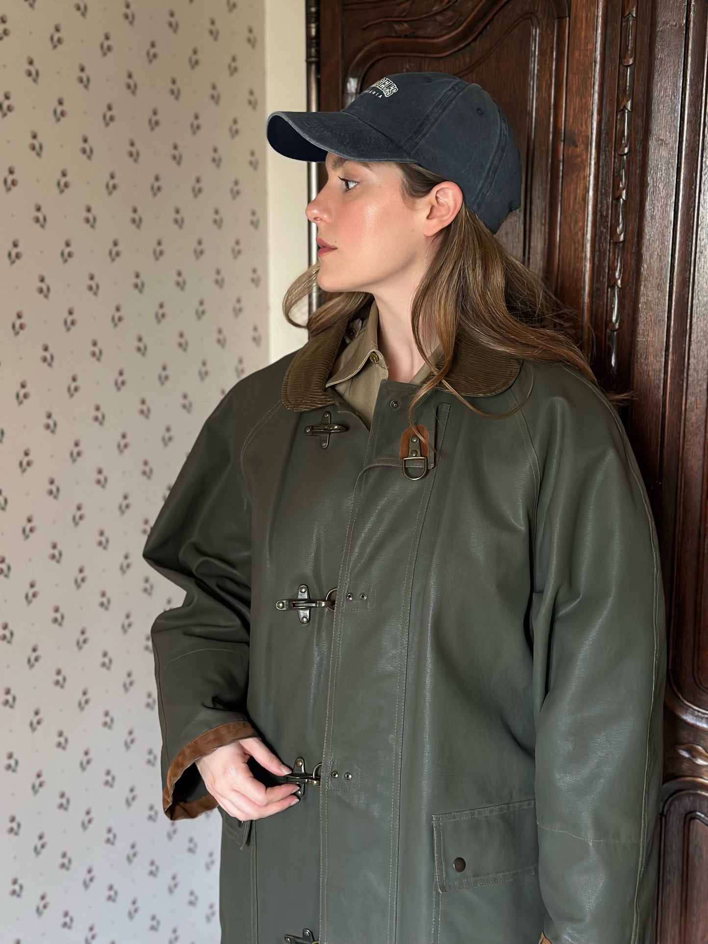 Waxed Cotton Green Hunting Jacket