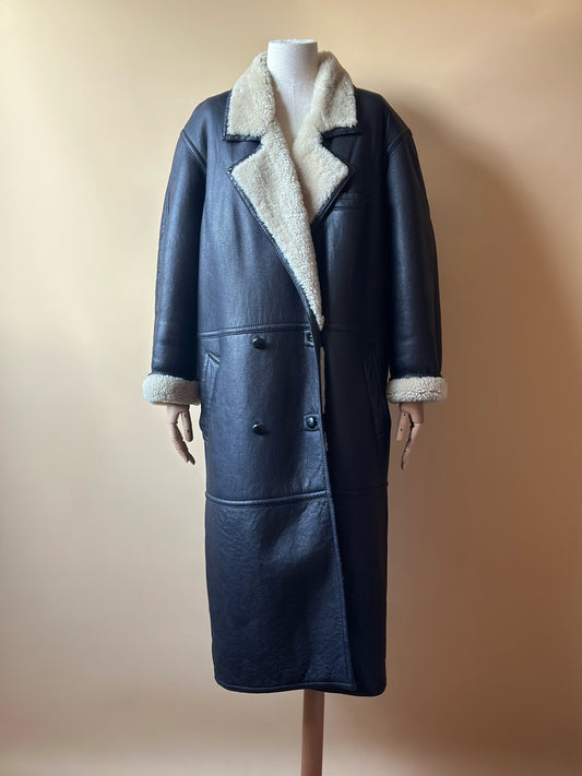 Vintage Max Mara Long Shearling Coat