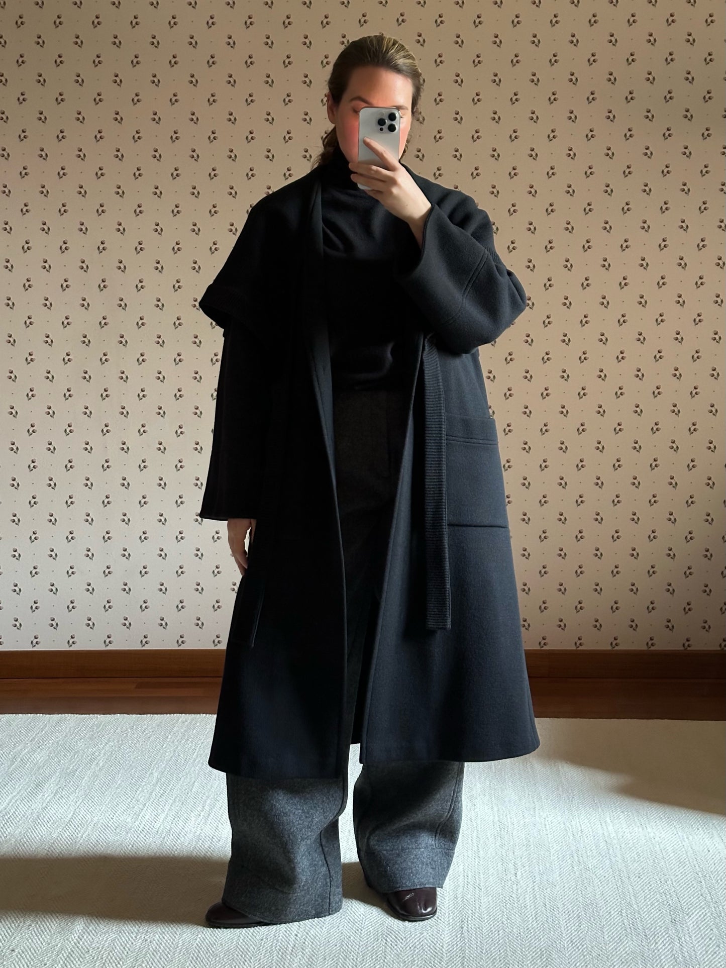 Vintage Black Cape Coat