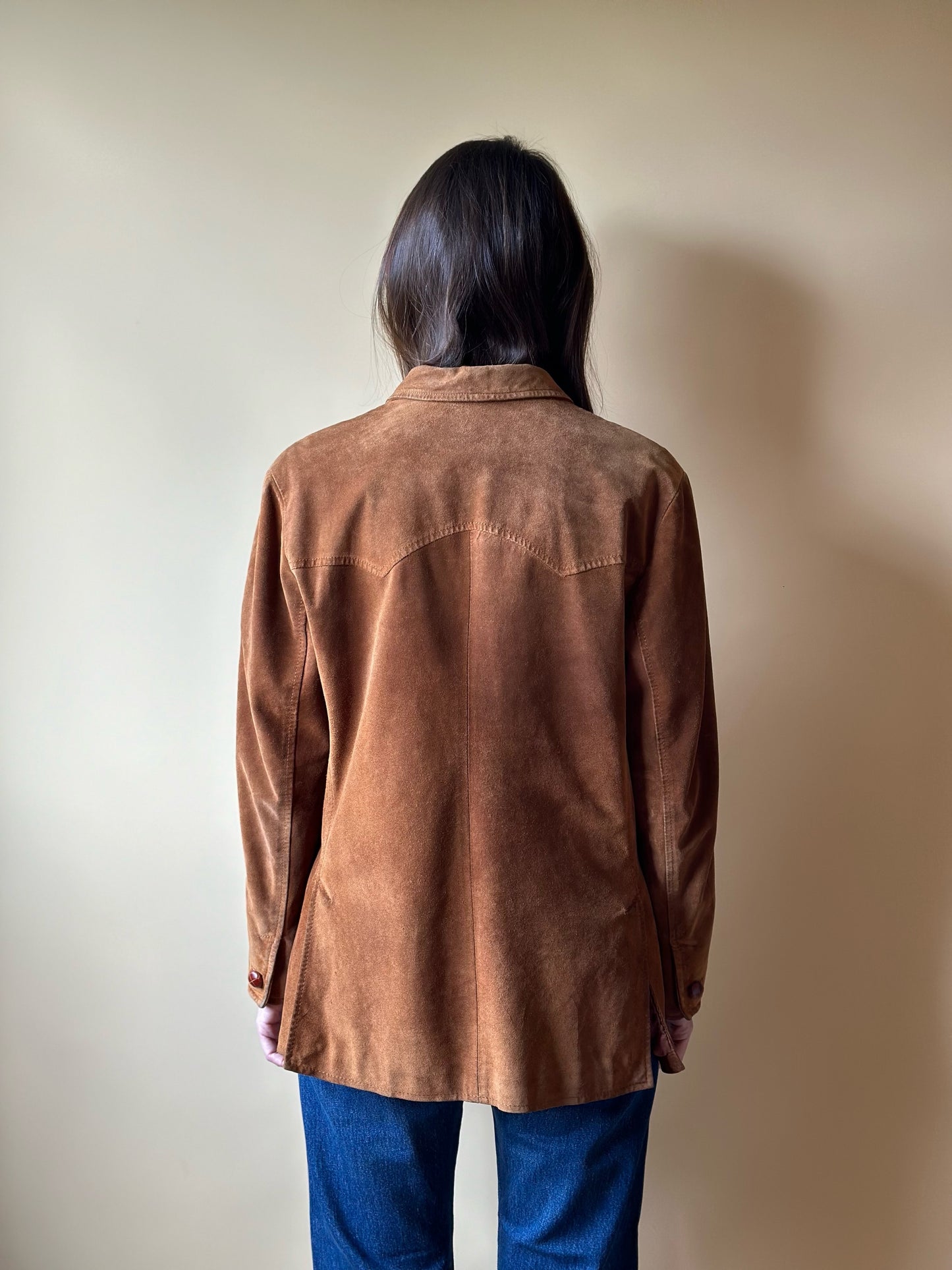 Vintage Real Suede Caramel Jacket