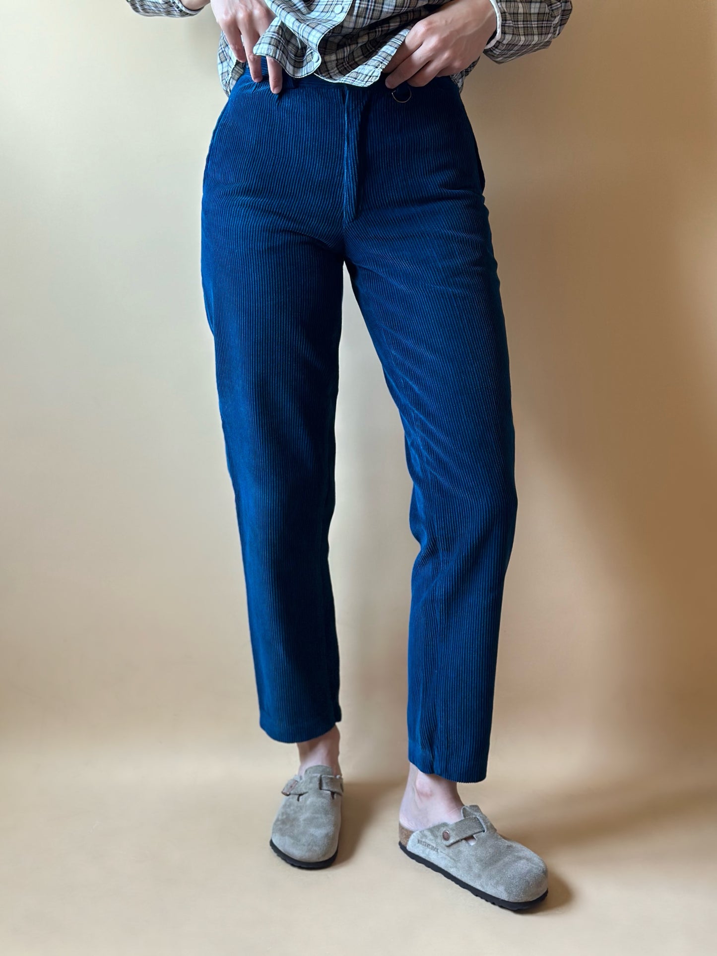 Vintage Blue Corduroy Trousers