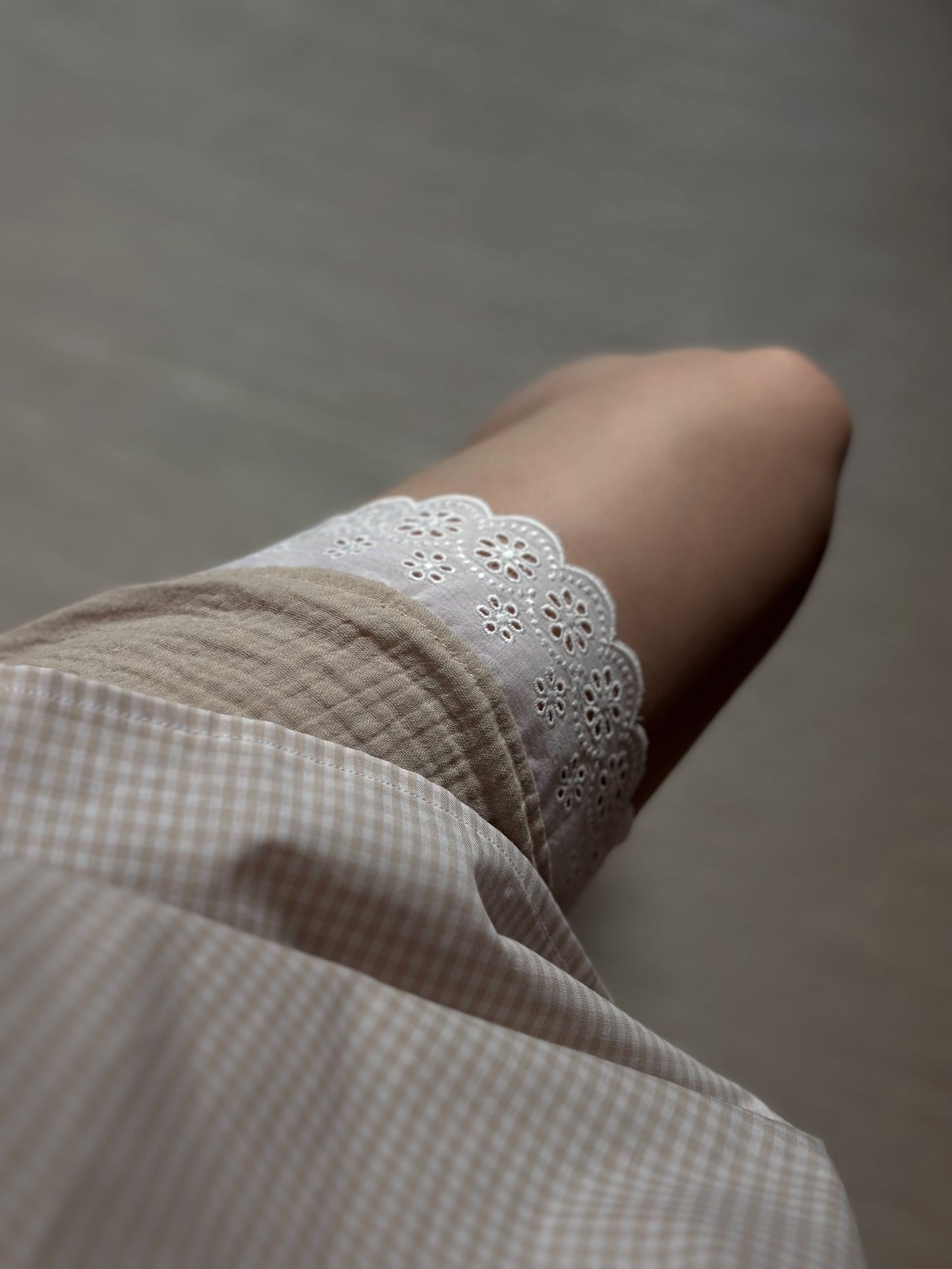 Muslin & Lace Shorts