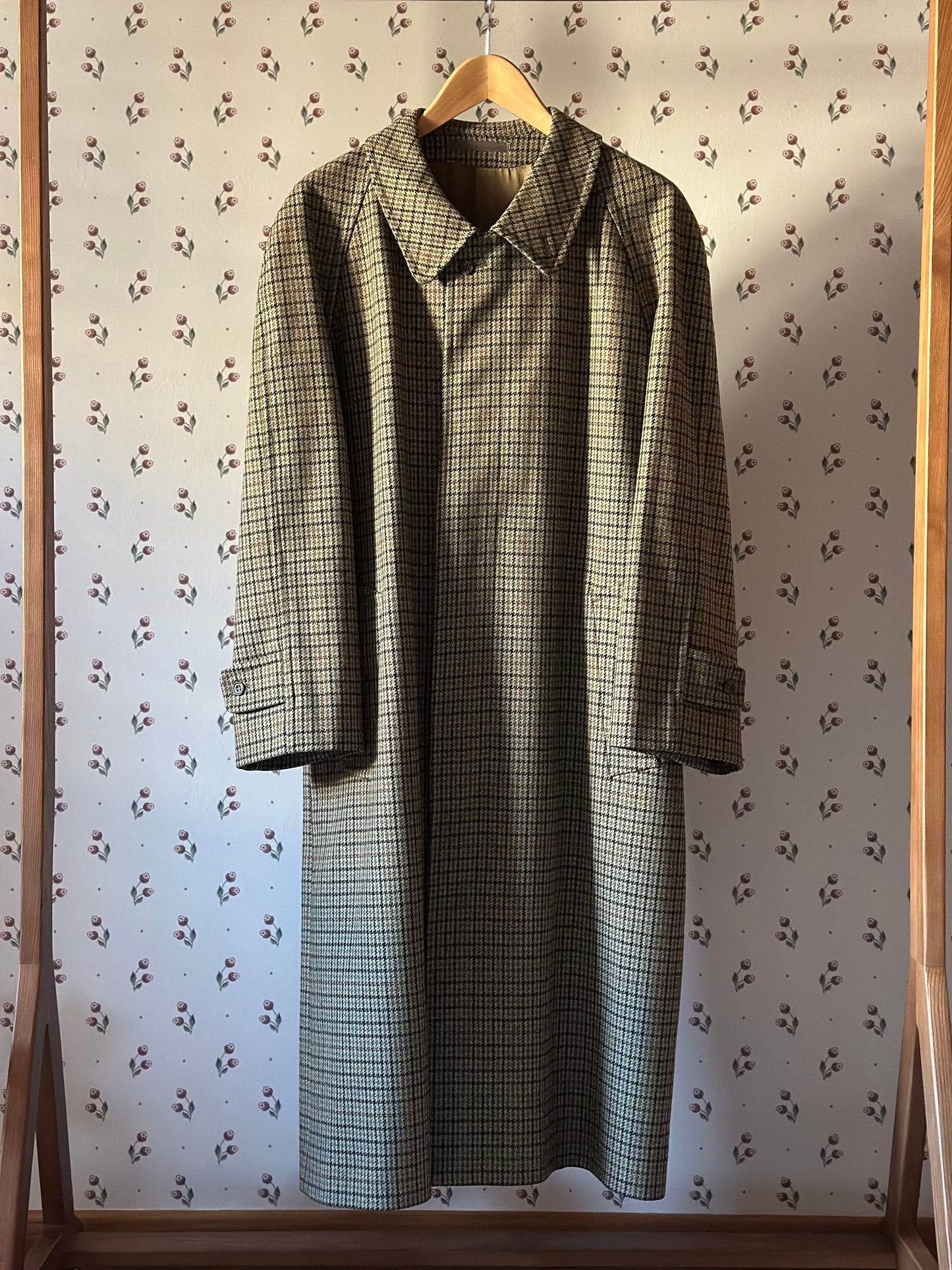 Vintage Original British Pied De Poule Coat