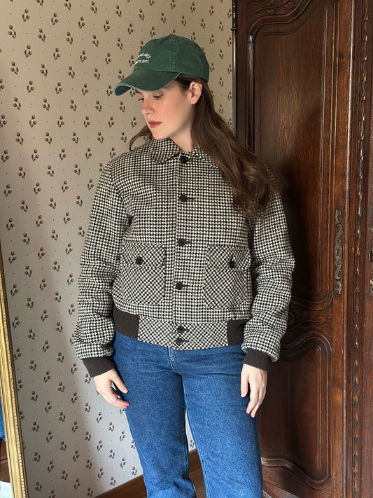 Reversible Wool & Cotton Puffer Jacket