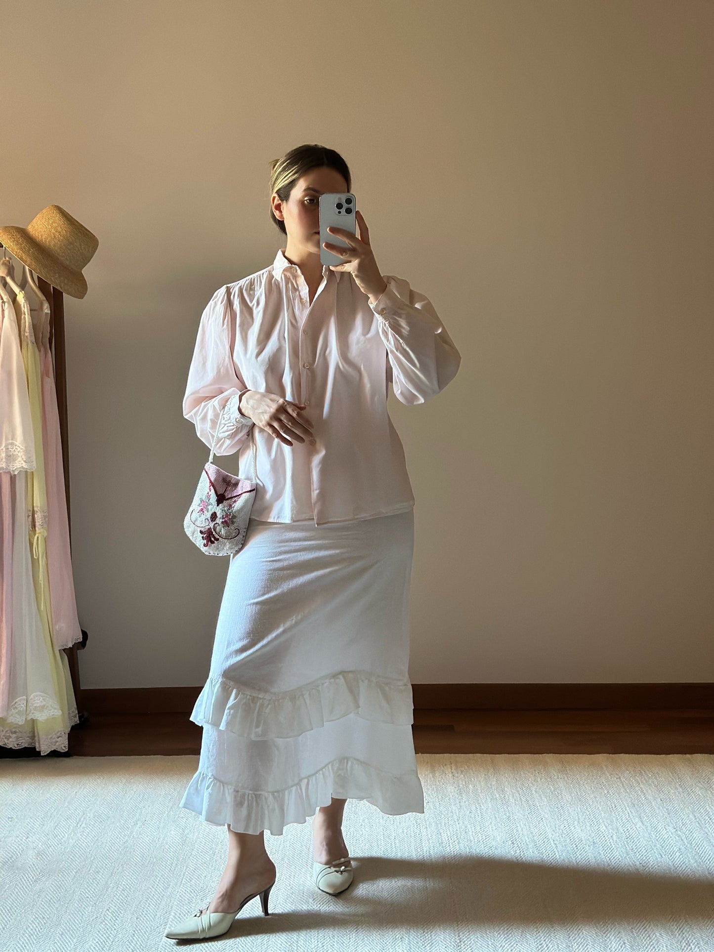 Baby Pink Cotton Shirt