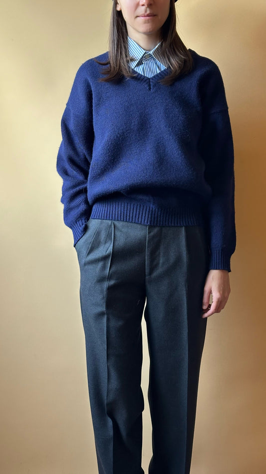 Vintage Blue Woolen Sweater