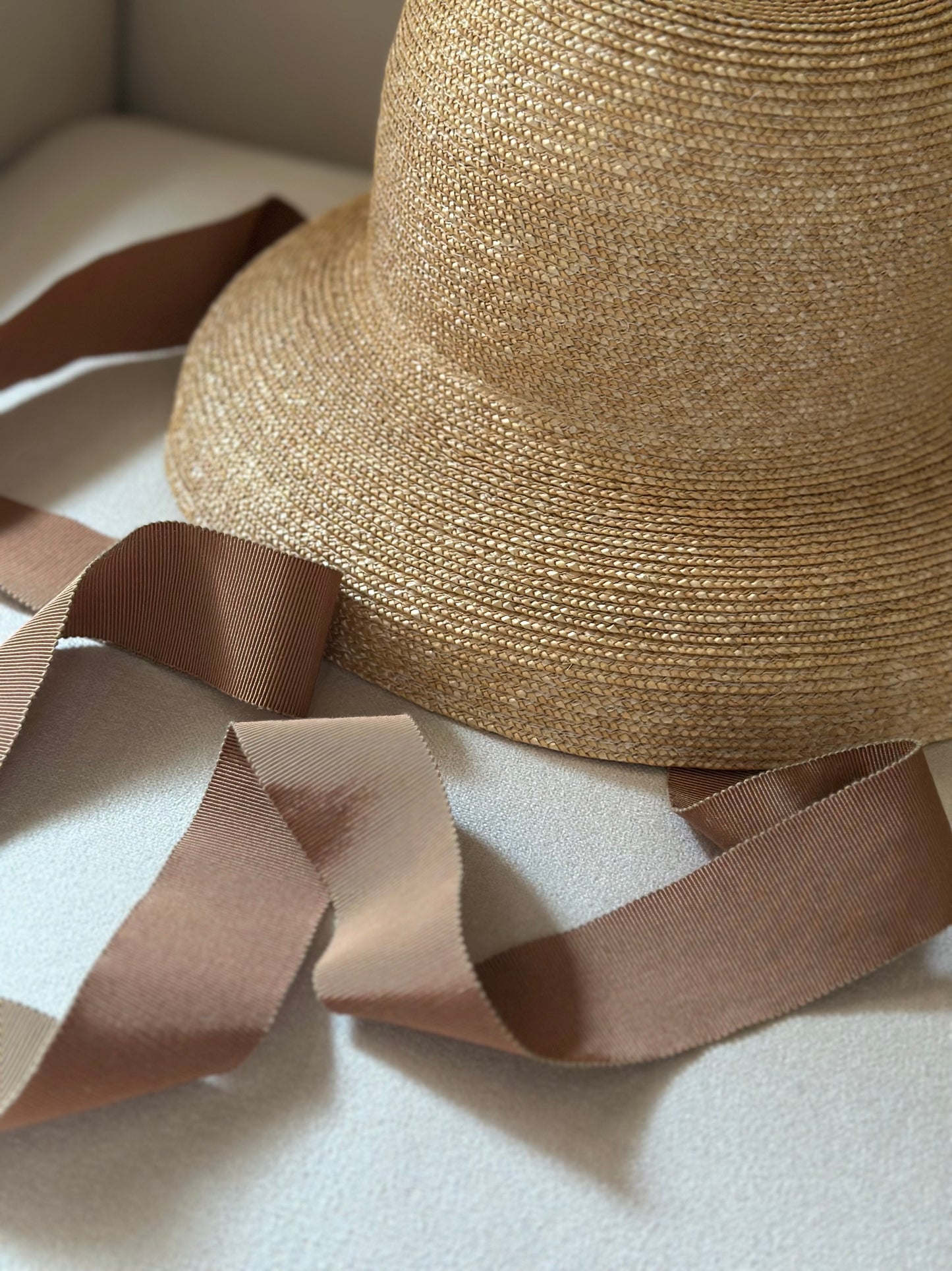 Romantic Straw Hat With Ribbons