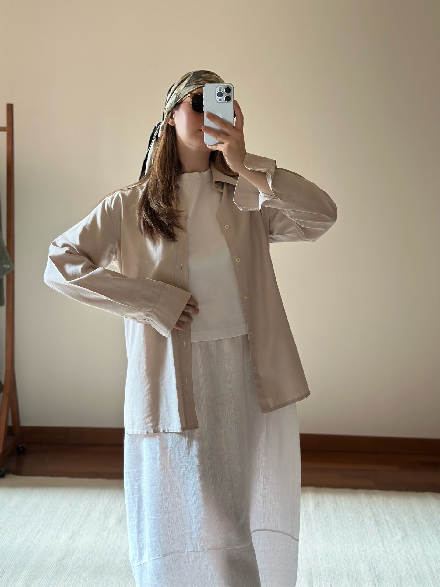 Light Beige Cotton Shirt