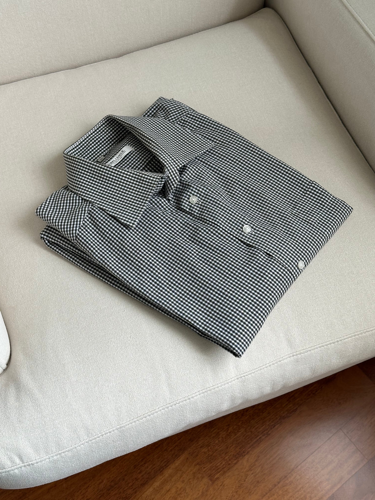 Dark Green Checkered Oversized Cotton Shirt