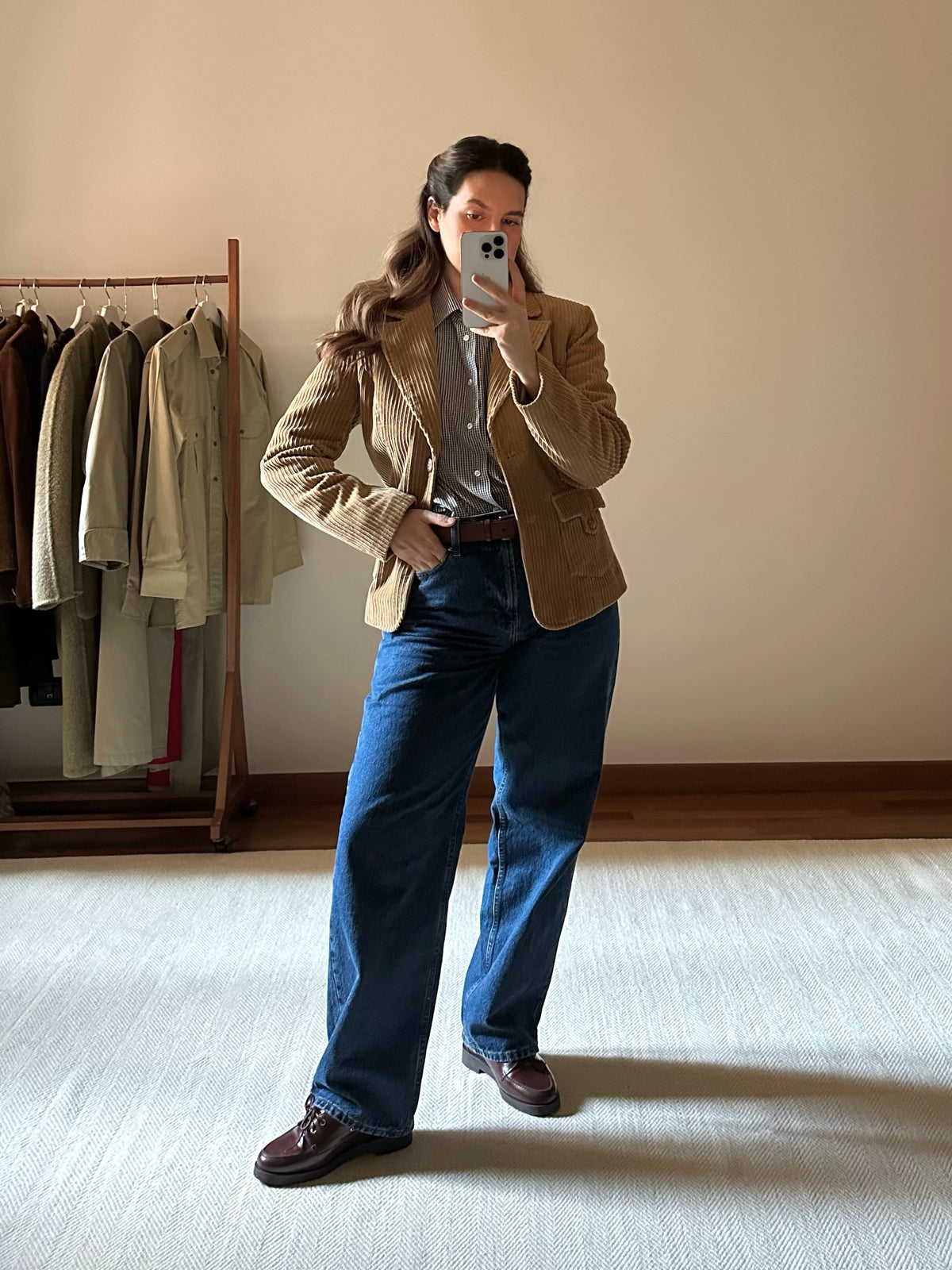 Camel Corduroy Blazer