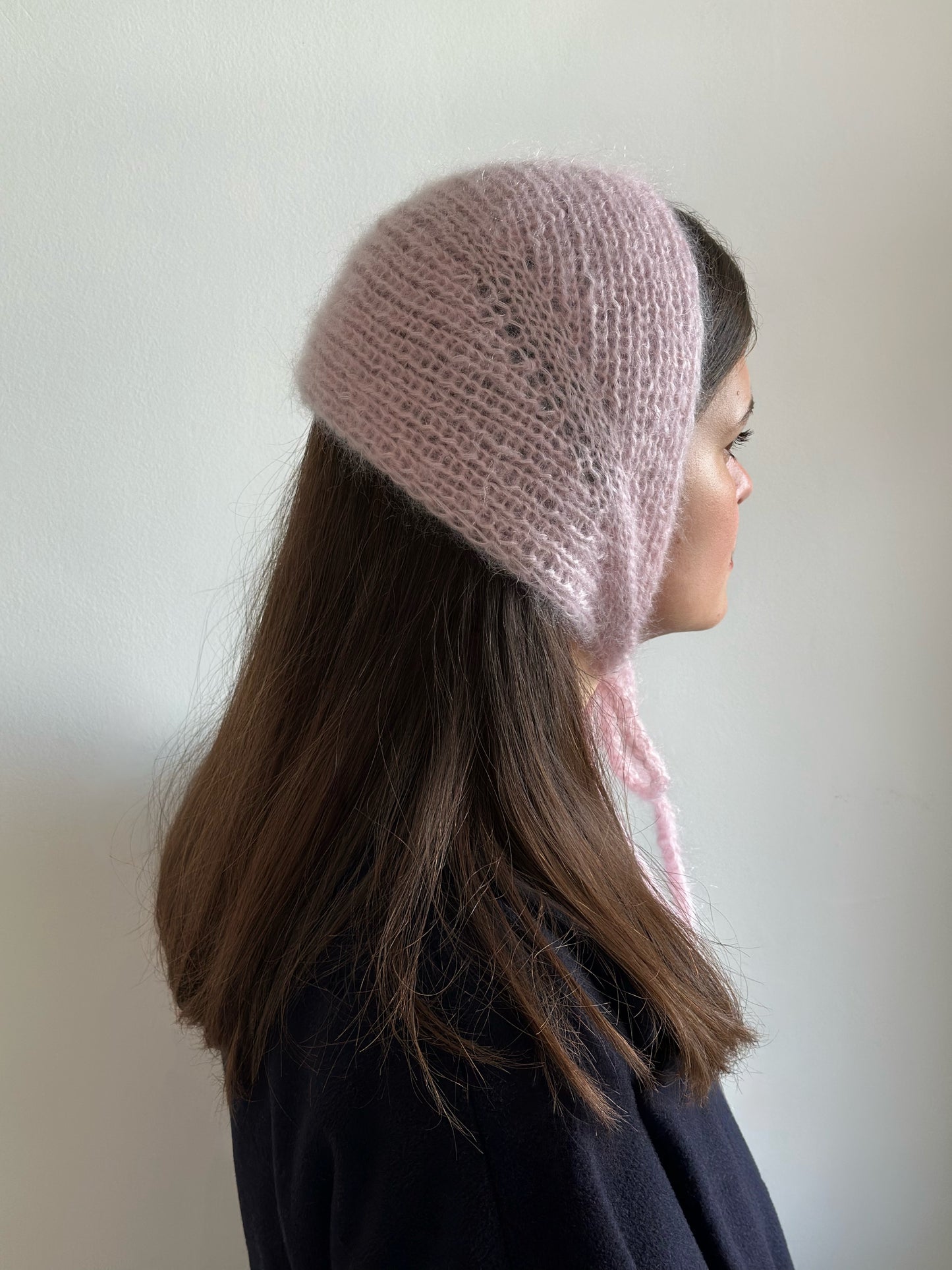 Handmade Silk & Mohair Bonnet - Candy Floss Pink