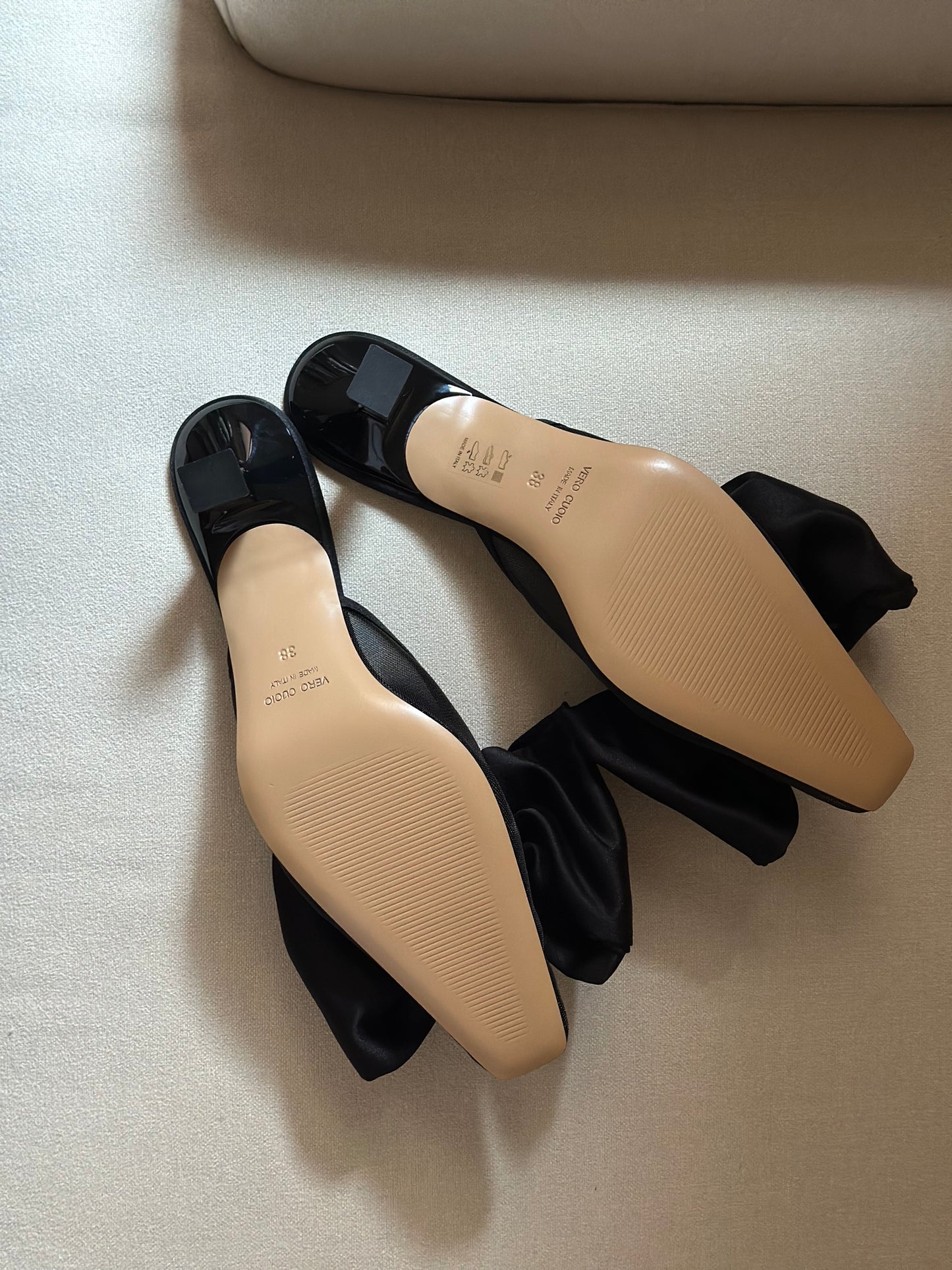 Black Bow Mules by Aylin Koenig