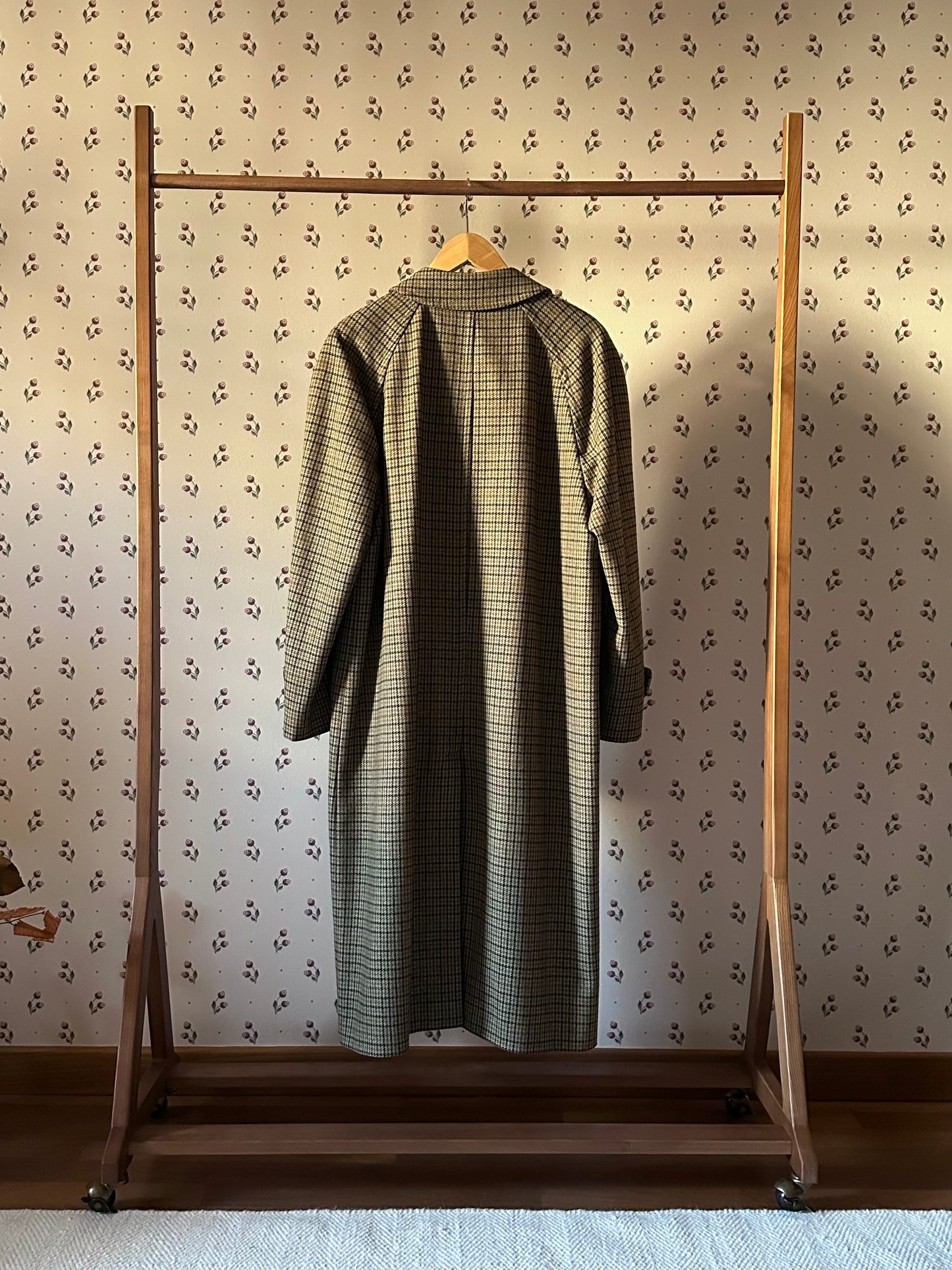 Vintage Original British Pied De Poule Coat