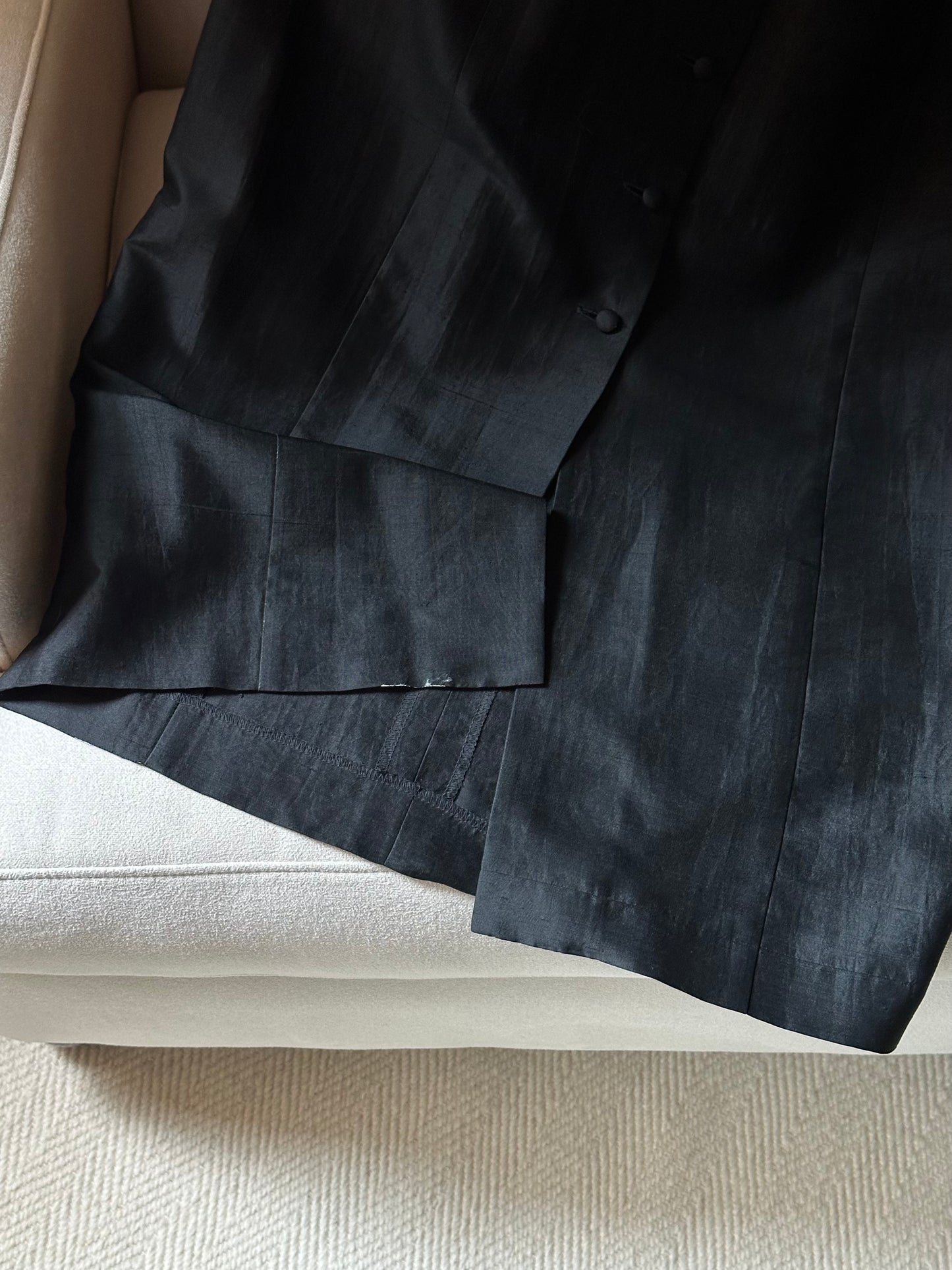 100% Silk Black Dress