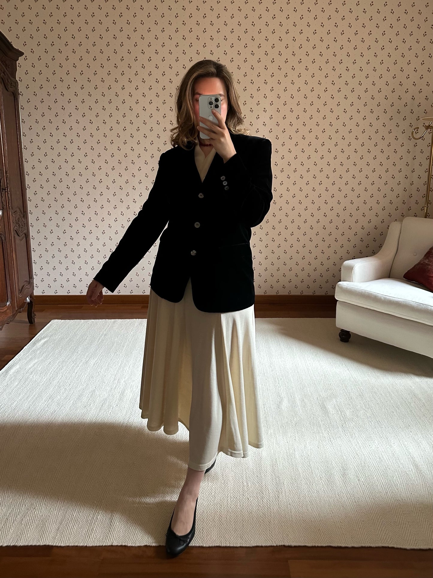 Black Silk Velvet Blazer