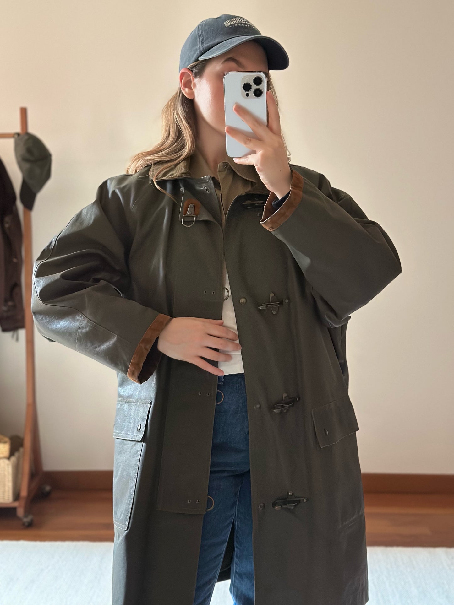 Waxed Cotton Green Hunting Jacket