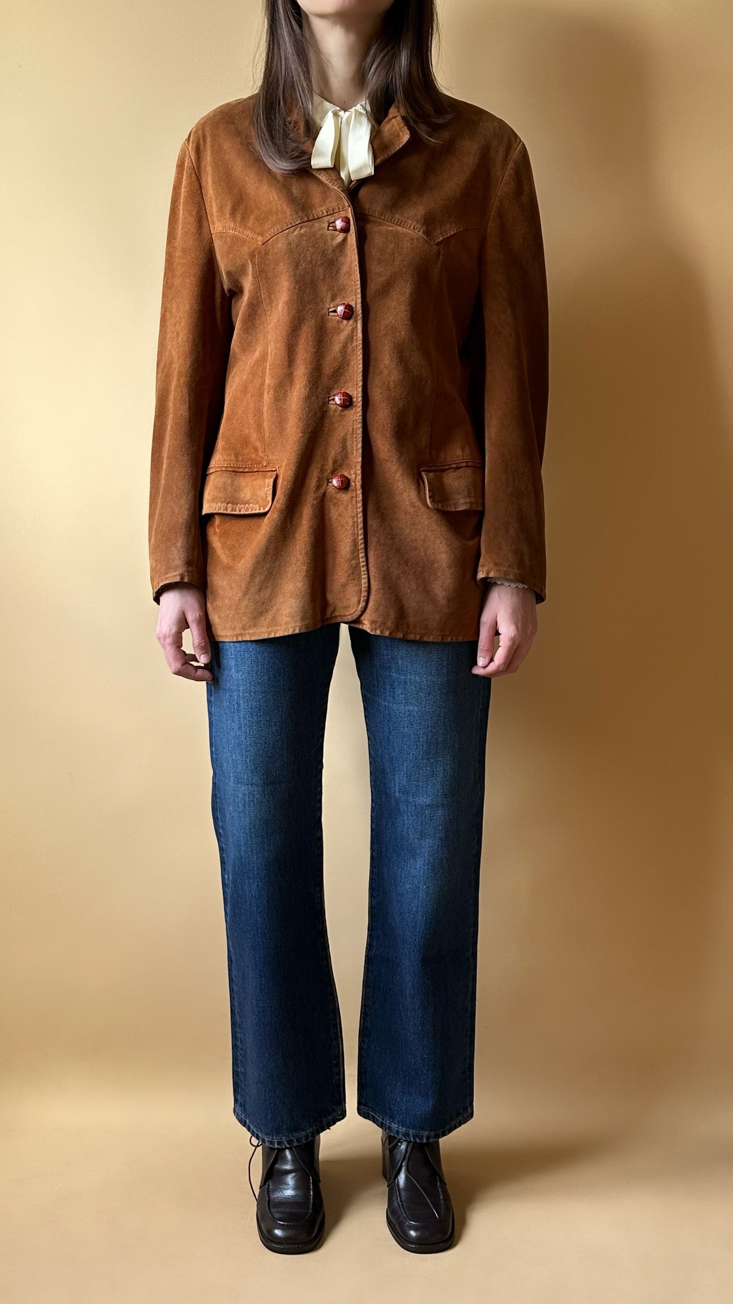 Vintage Real Suede Caramel Jacket