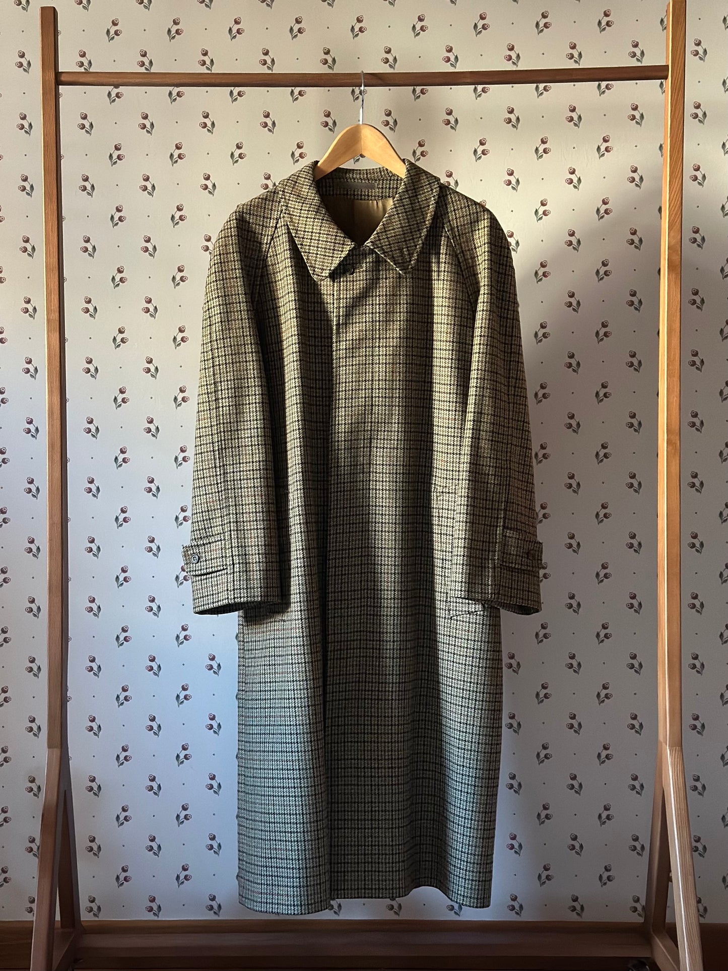 Vintage Original British Pied De Poule Coat