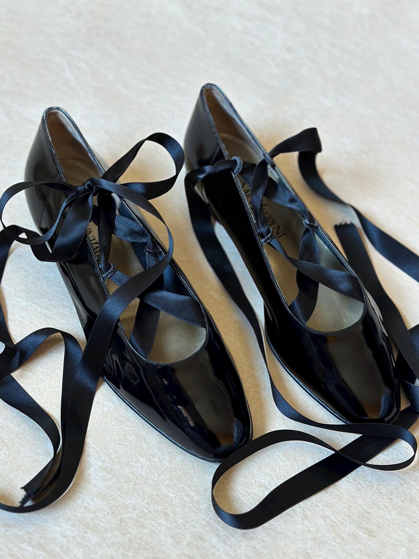Vintage Yves Saint Laurent Patent Leather Ballet Flats