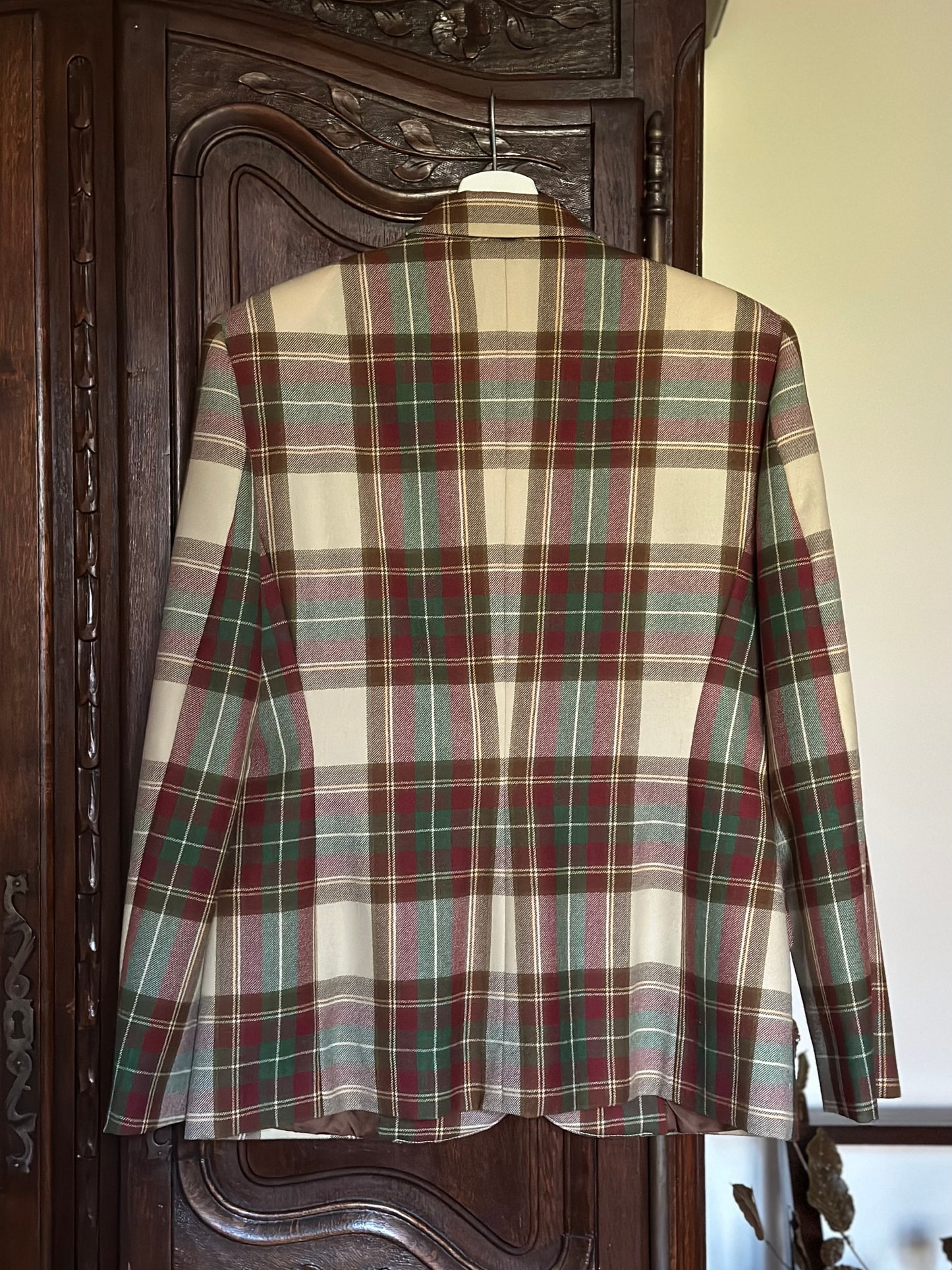 Vintage Check Pure Wool Blazer