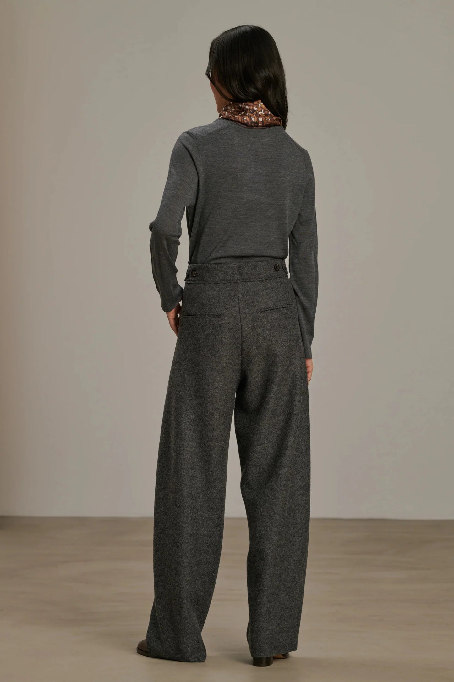 Soeur Paris Boiled Wool Wally Trousers