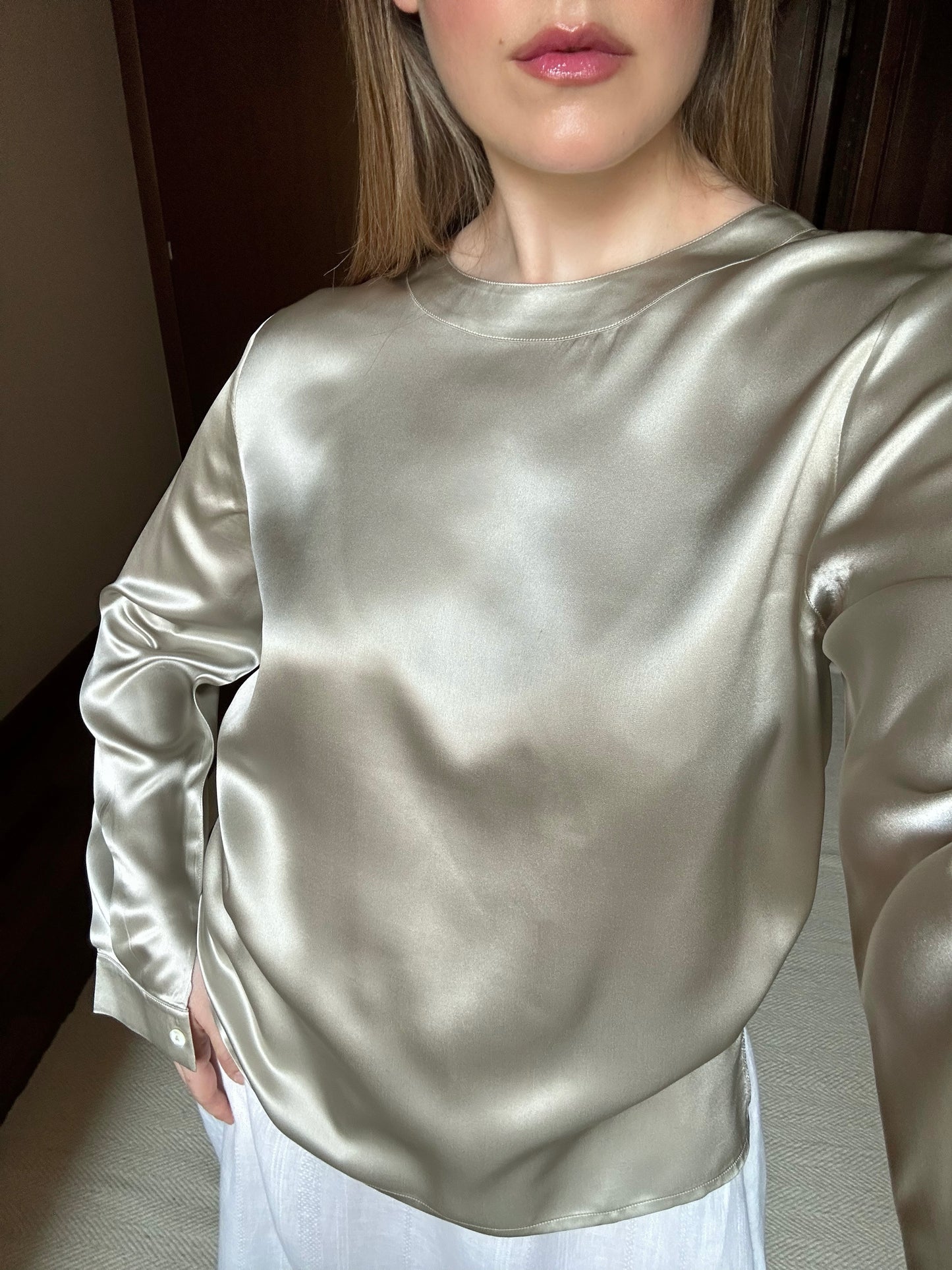 Silk Champagne Blouse