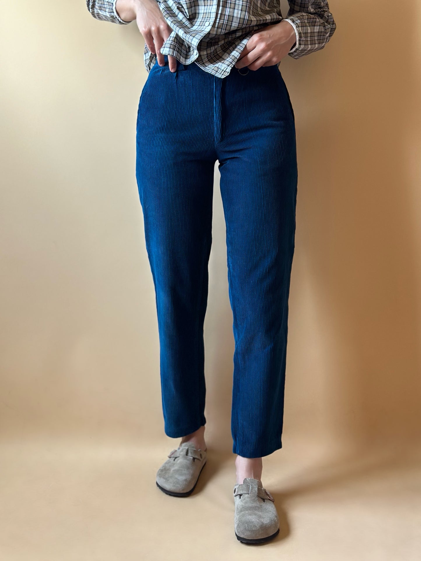 Vintage Blue Corduroy Trousers