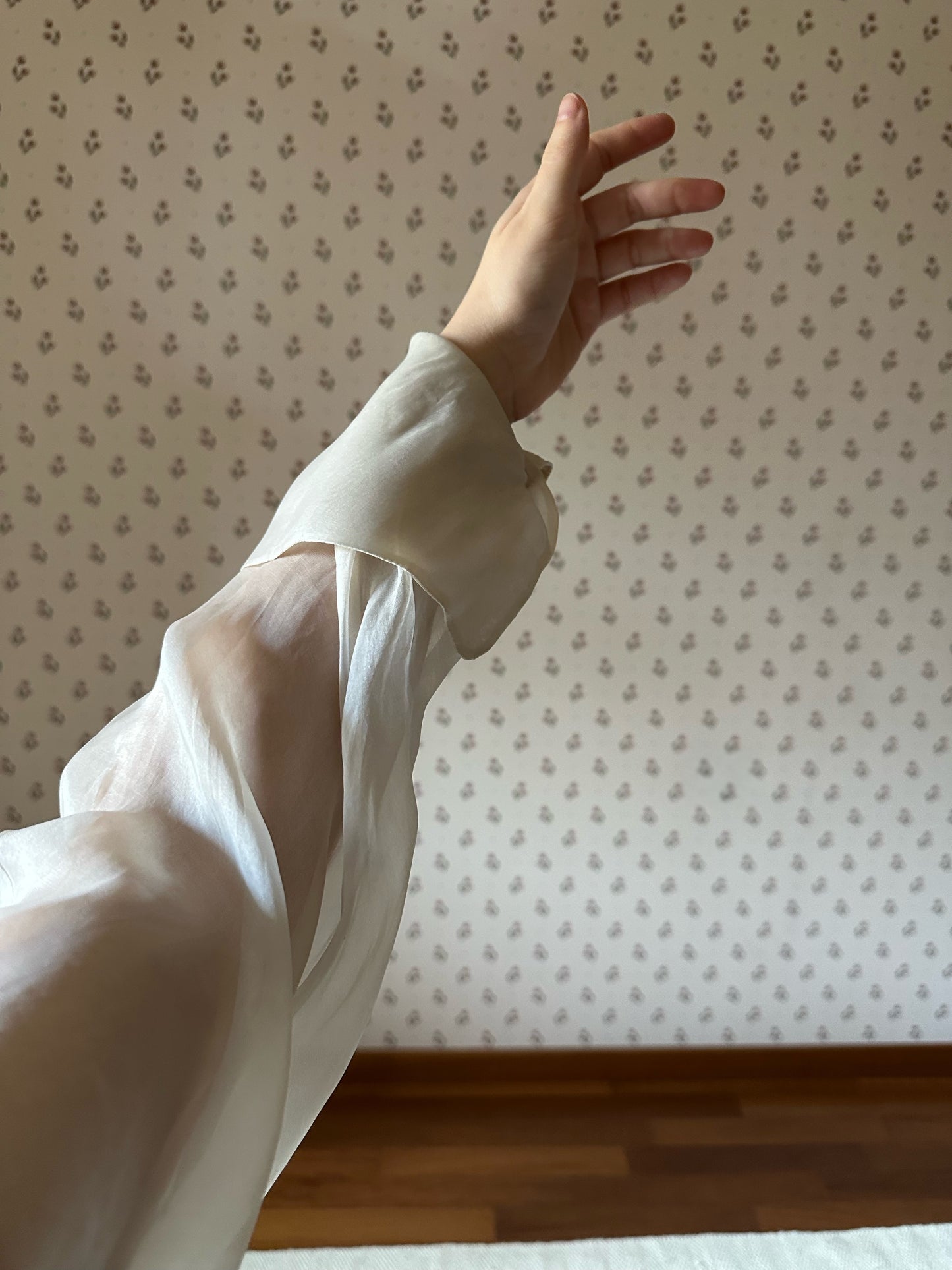 Vintage Gianfranco Ferré Wool Dress With Silk Organza Sleeves