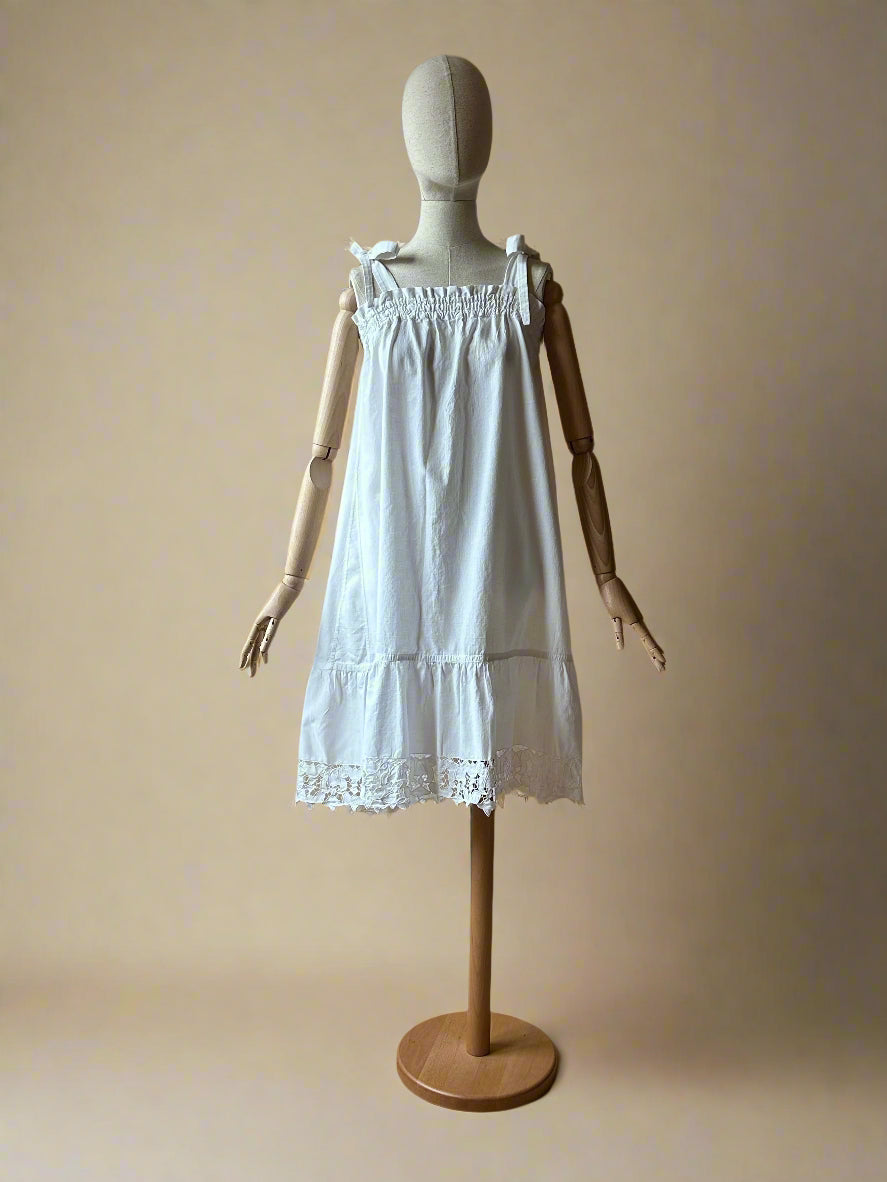 Antique Embroidered White Nightgown