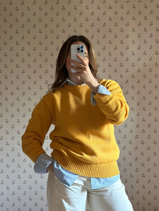 Vintage Mustard Yellow Sweater
