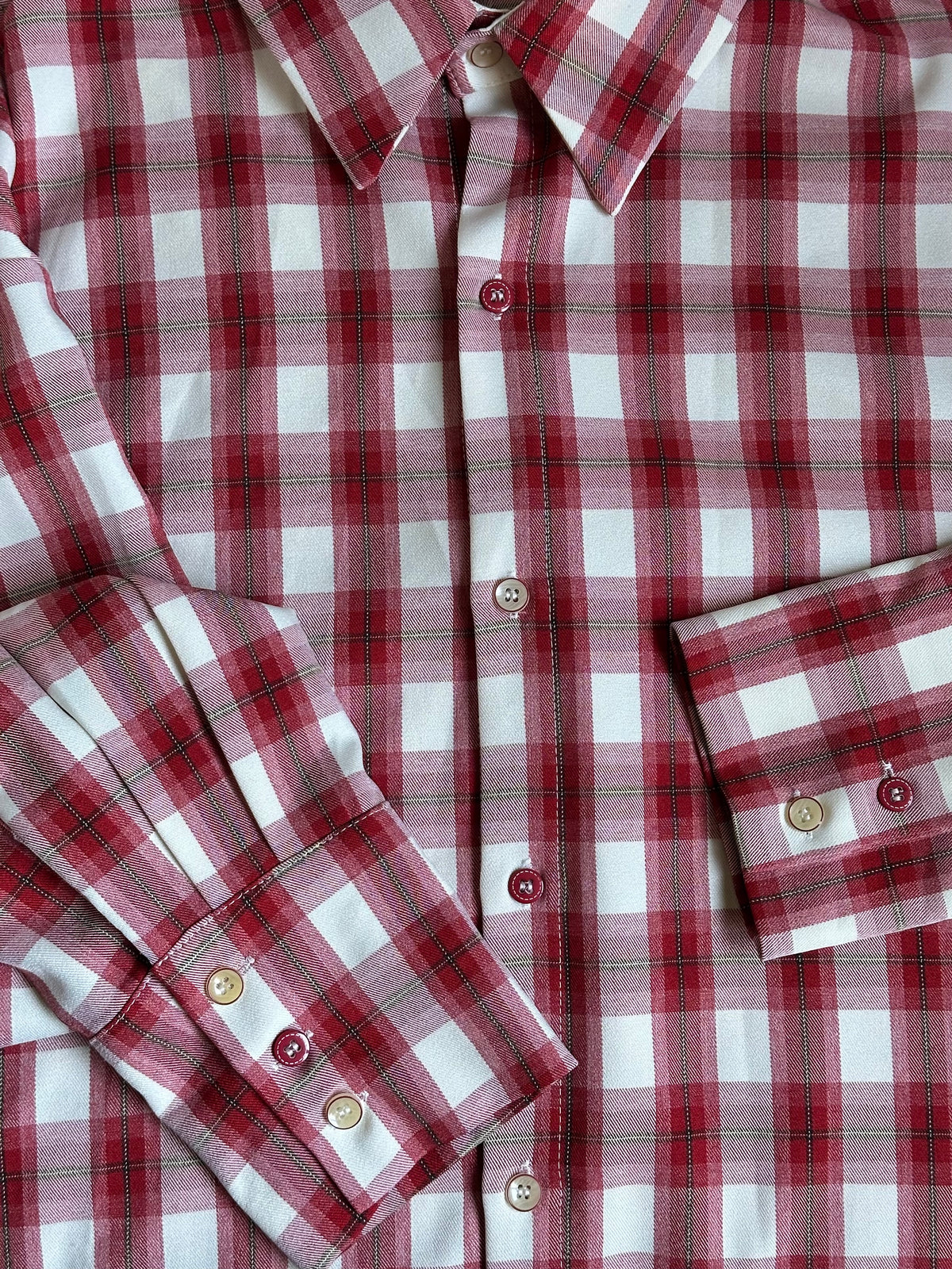 Red & White Check Cotton Shirt