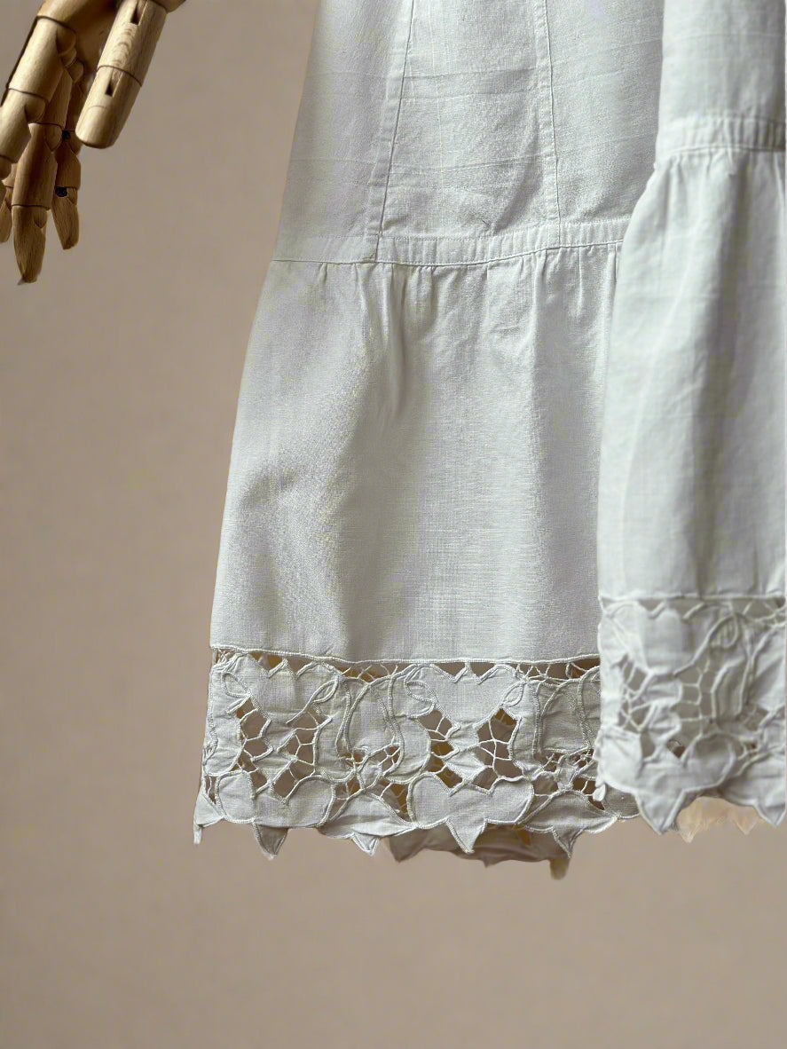 Antique Embroidered White Nightgown