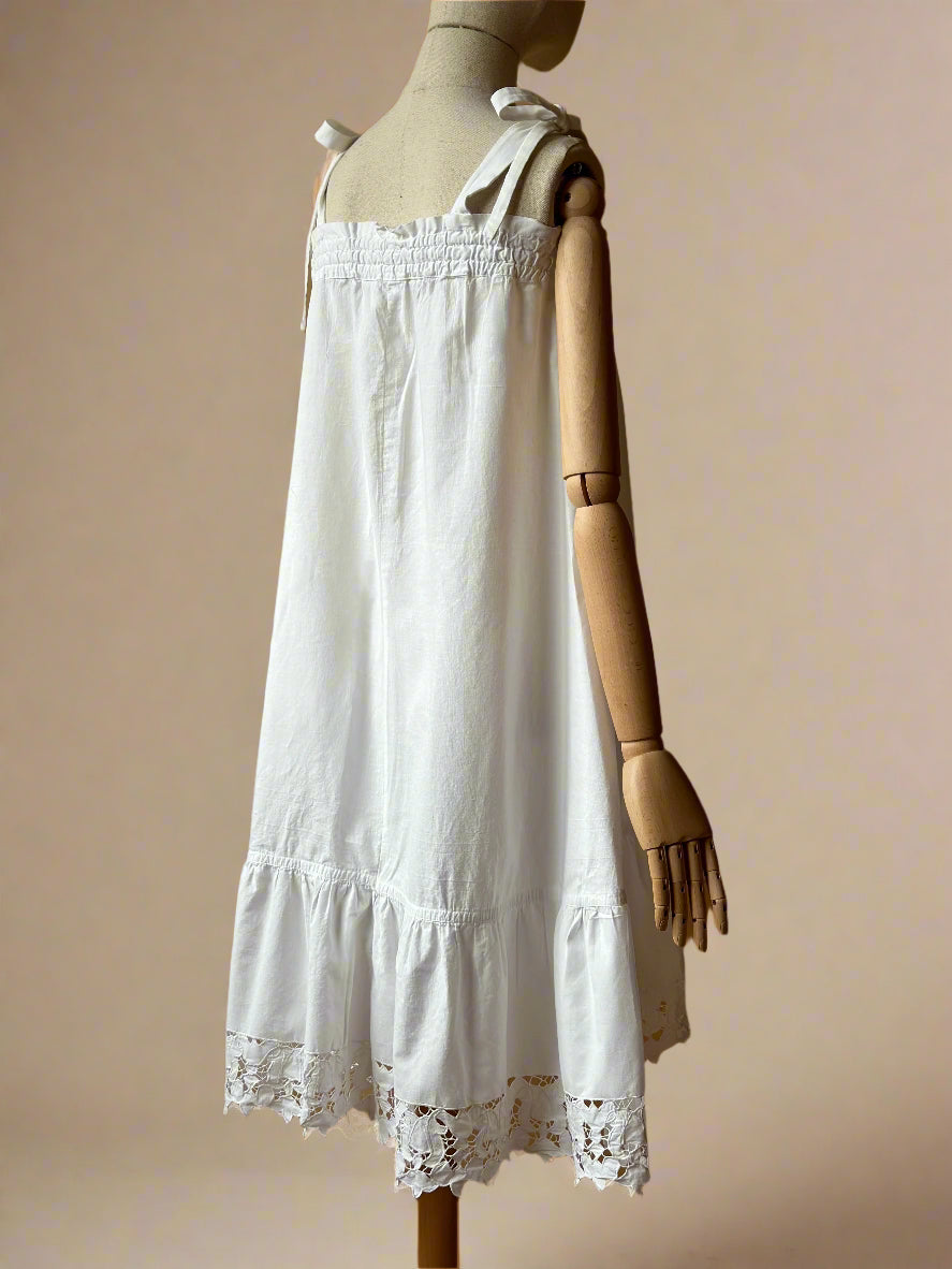 Antique Embroidered White Nightgown