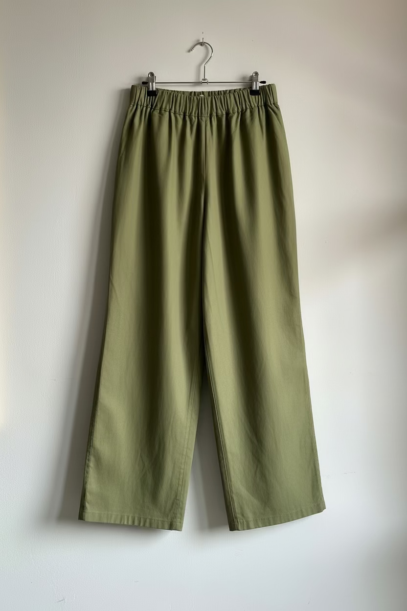 Green Cotton Trousers